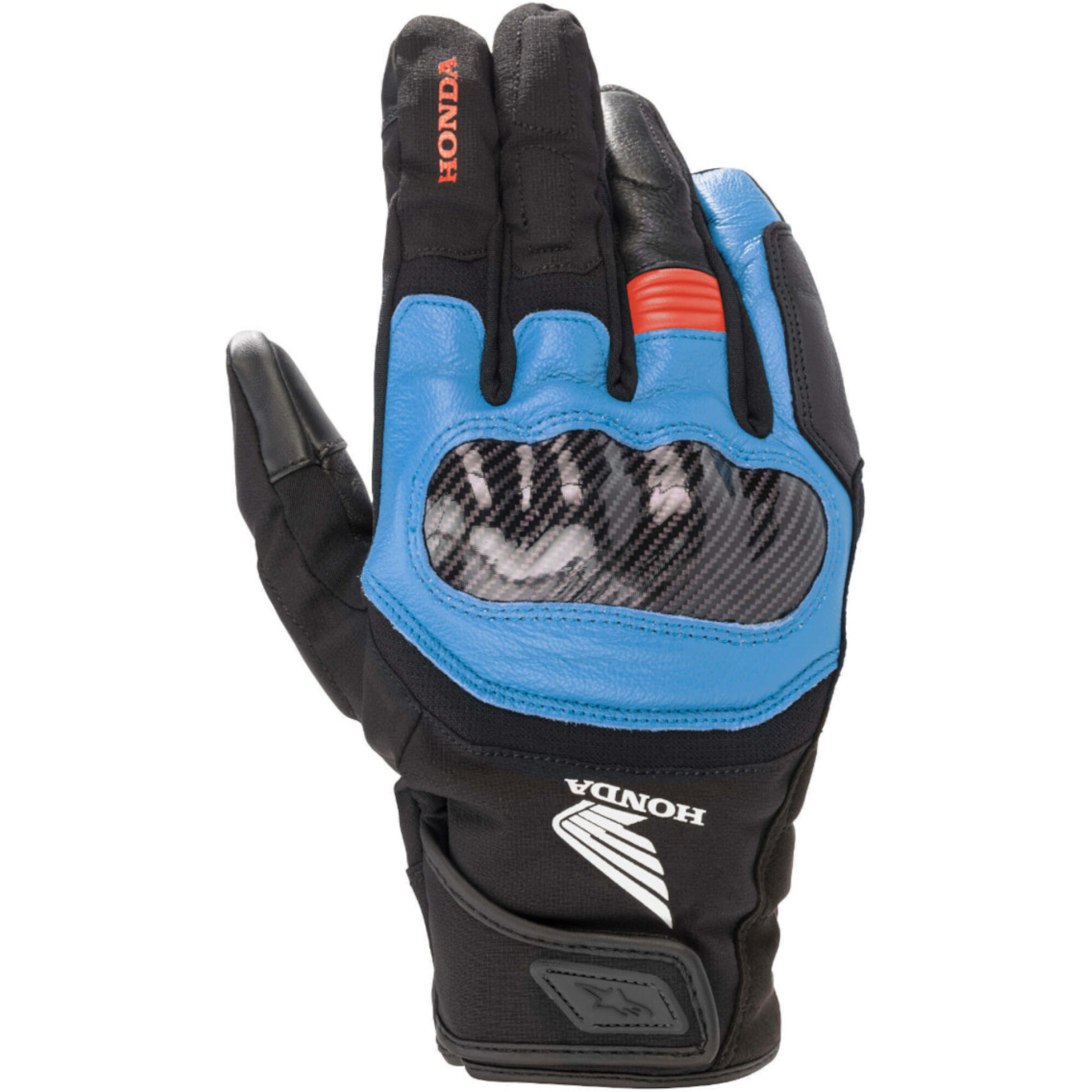Gants Alpinestars Honda SMX Z Drystar Noir Bleu Rouge - 2XL
