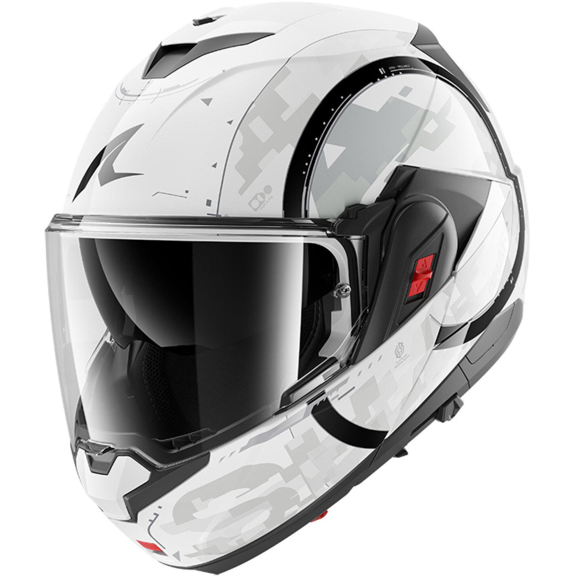 Casque Shark OXO Gang Blanc Anthracite Argent - M