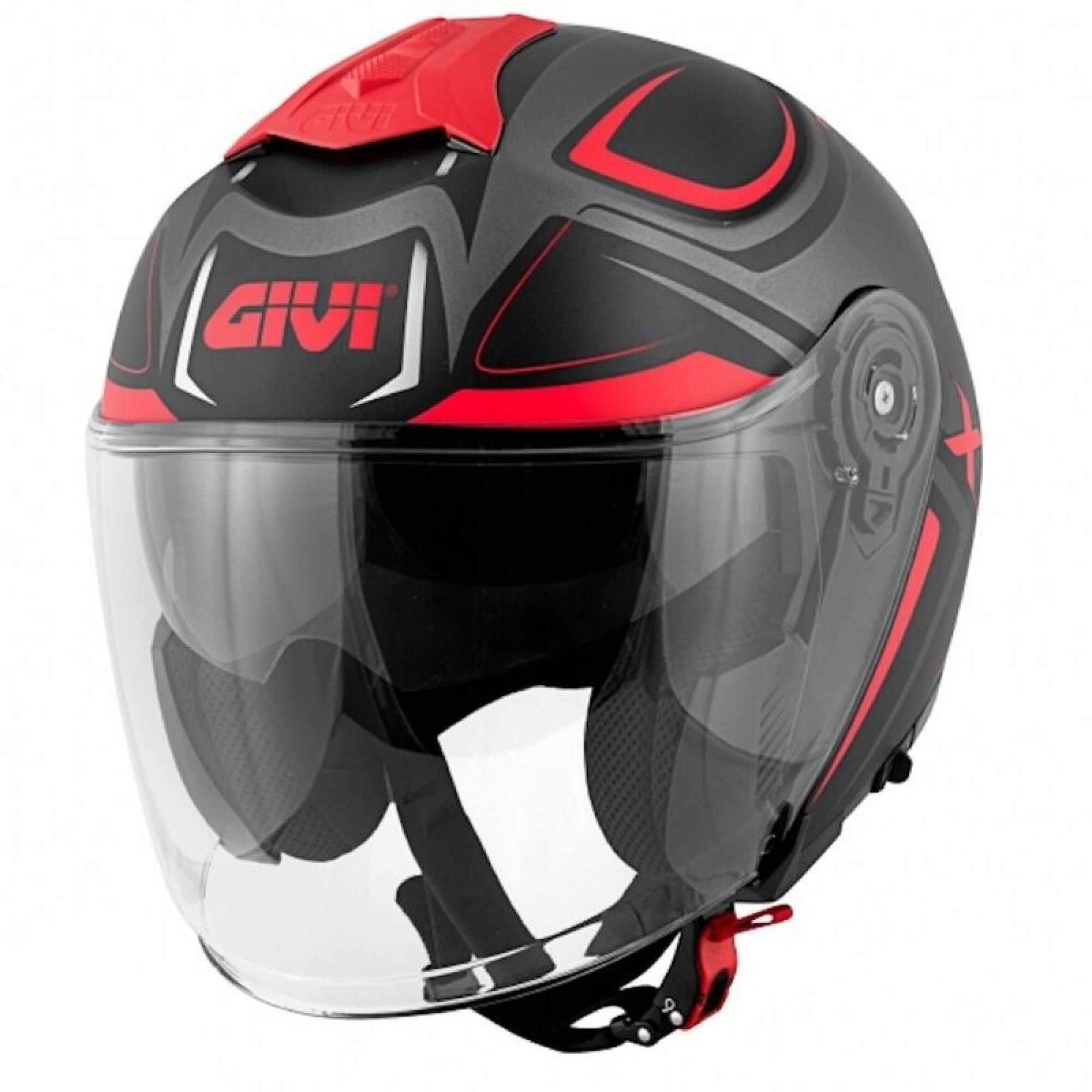Casque Givi X.22 Planet Hyper Titane Mat Rouge - 2XL