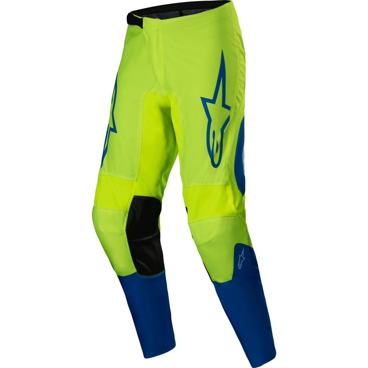 PANTALON ALPINESTARS FLUID HAUL MX25 32/JAUNE FLUO BLEU 558