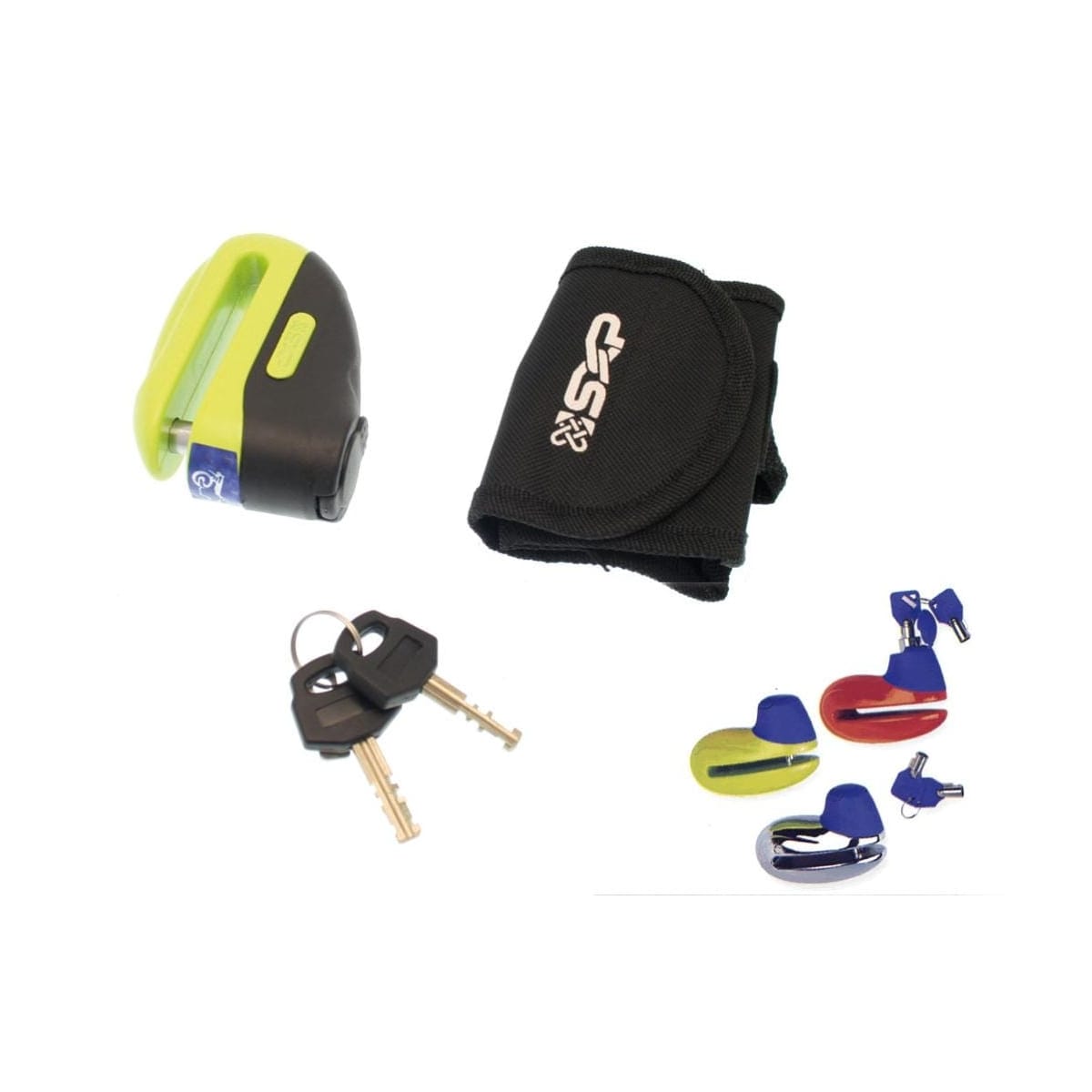 Bloque-Disque SXP Lock Jaune Petit Modèle Axe 5,5Mm