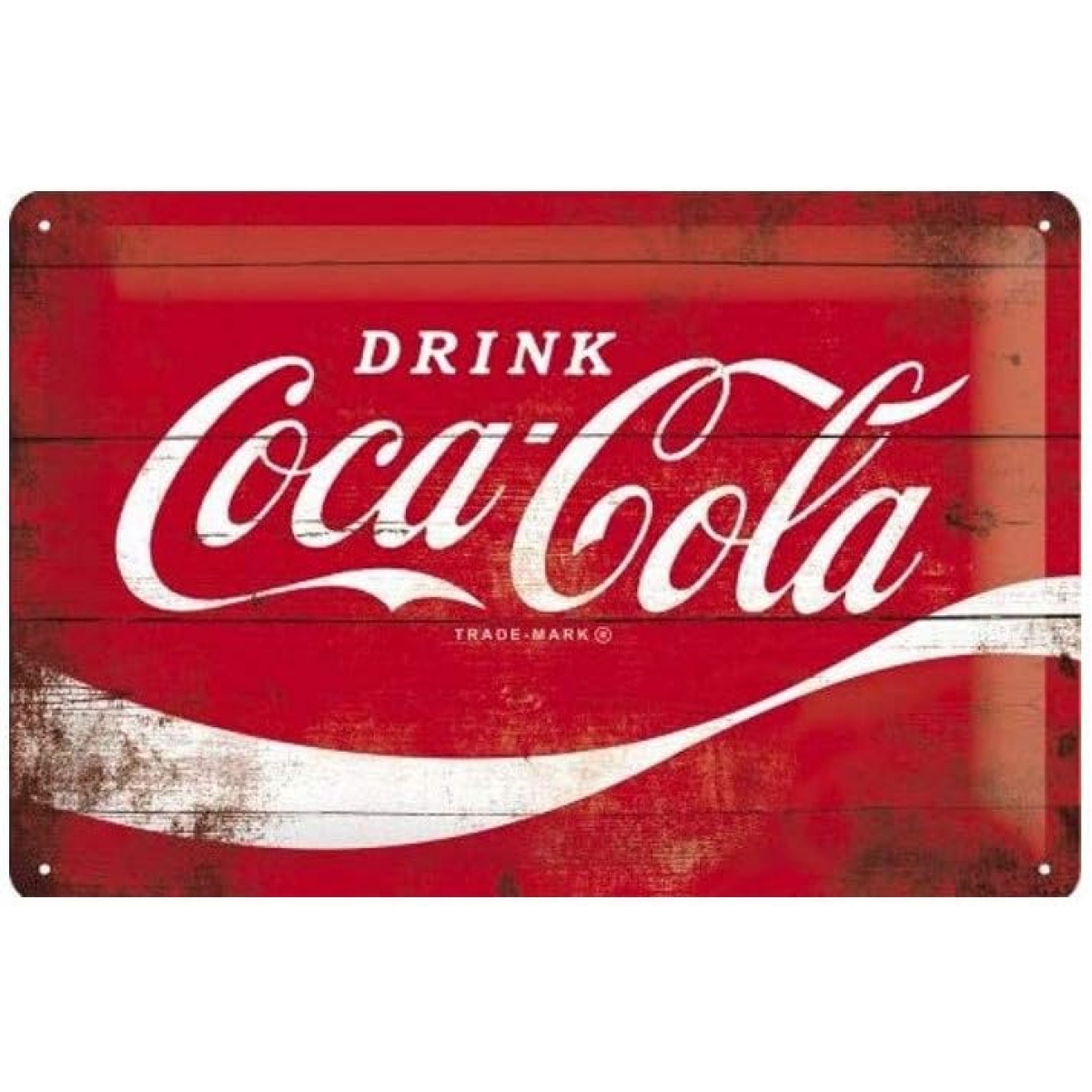 PLAQUE NOSTALGIC ART COCA/COLA WAVE 20X30