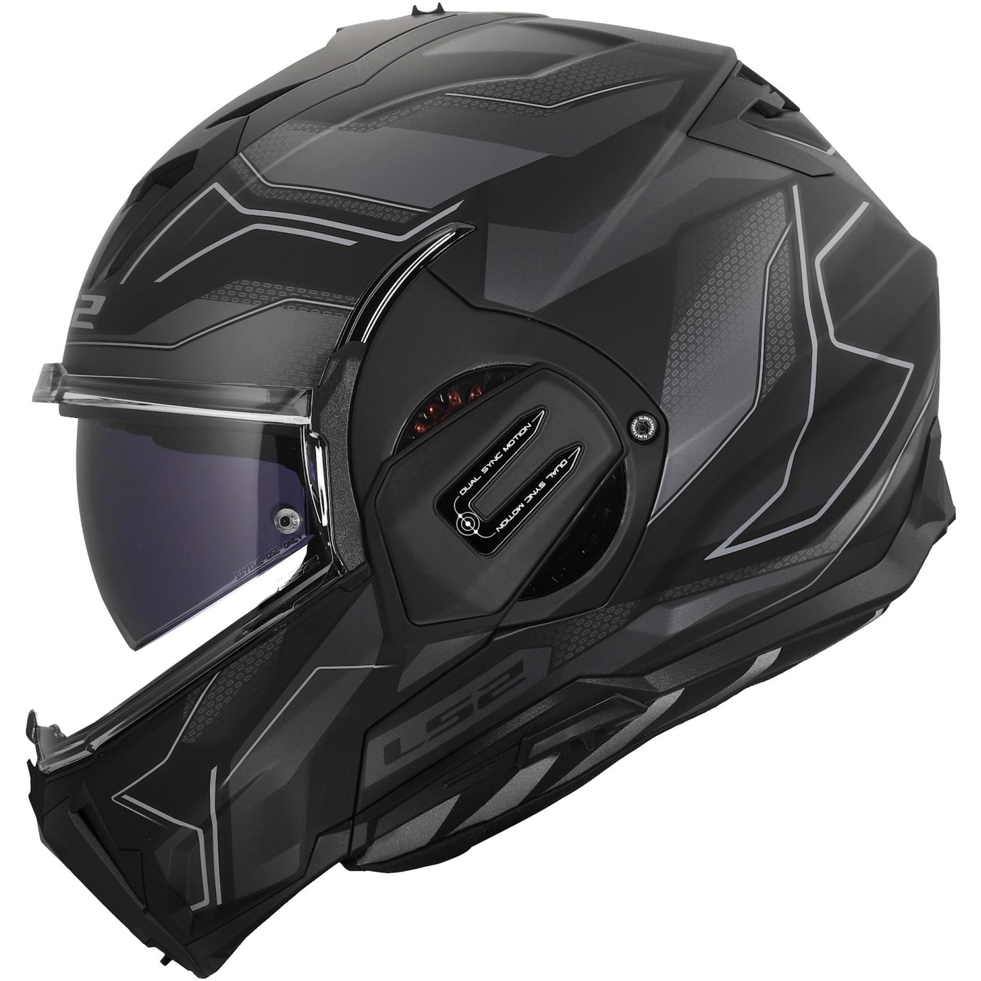 Casque LS2 FF912 Valiant Gear Ervion Gris - 2XL