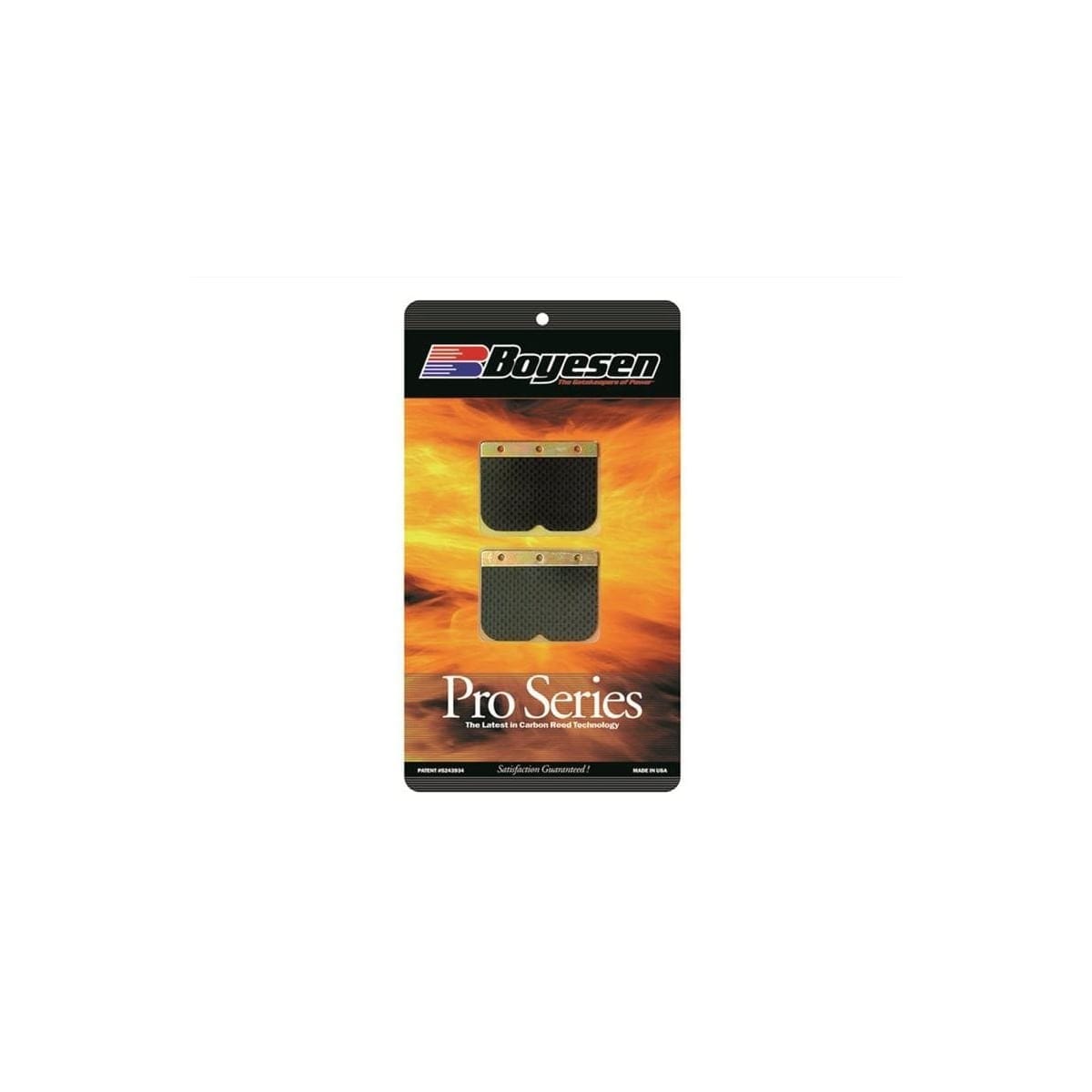 Clapets Carbone De Rechange Boyesen Pro Series Pour Gas Gas EC200 (1999-06)/250 (2001-05)/300 (2001-05)/MC250 (1998-05) Et Yamaha YZ250 1996