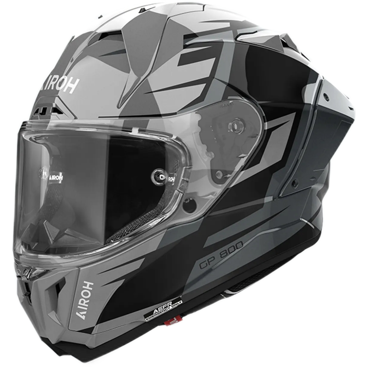 CASQUE AIROH GP 800 MASTER METALLIQUE BRILLANT / L