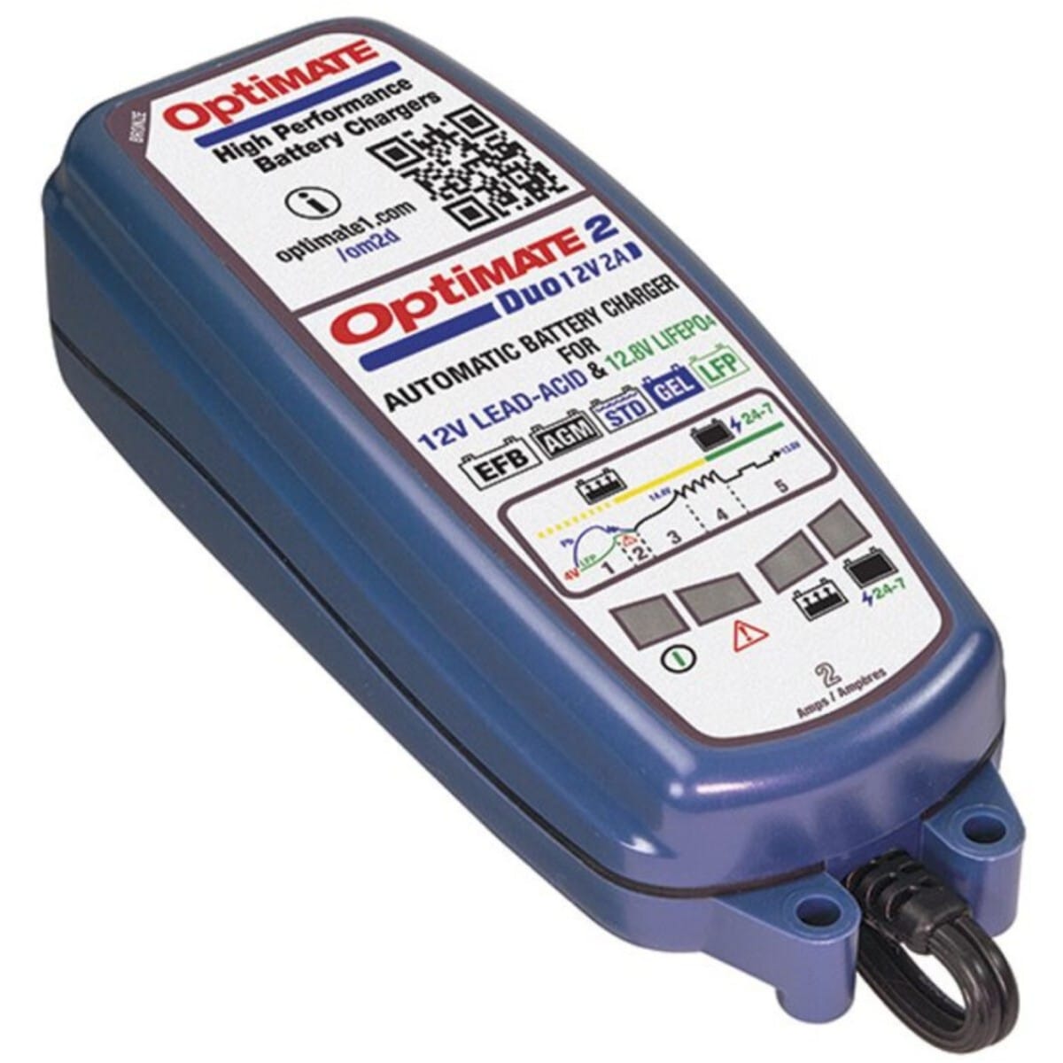 Chargeur De Batterie Tecmate Optimate 2 Duo TM550