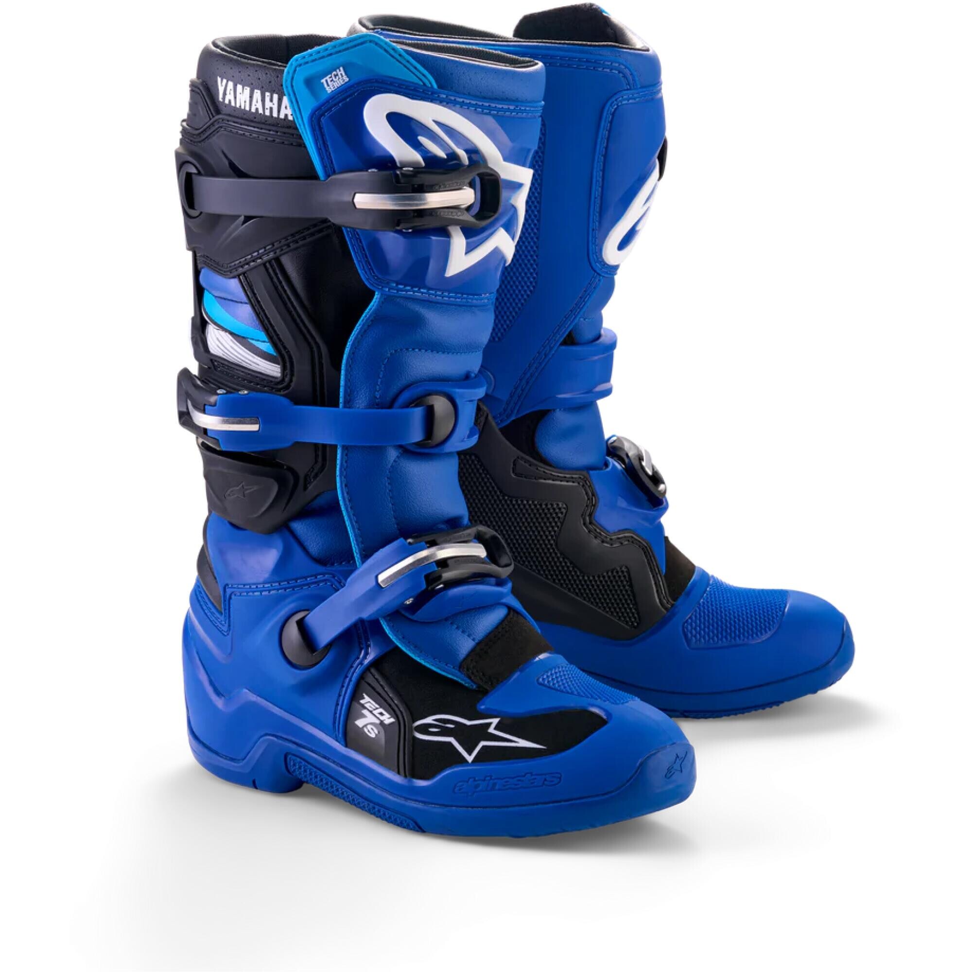 Bottes Cross Junior Alpinestars Yamaha Tech 7 S Bleu Noir Blanc - 35