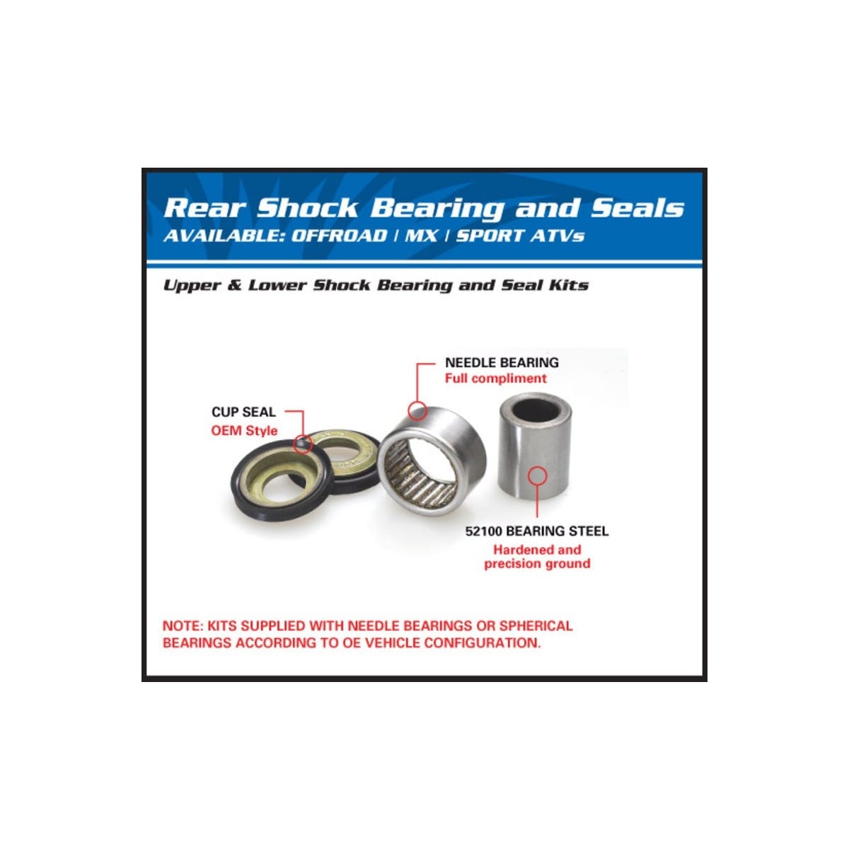 Kit De Roulements D'Amortisseur Inférieur All Balls 1039342