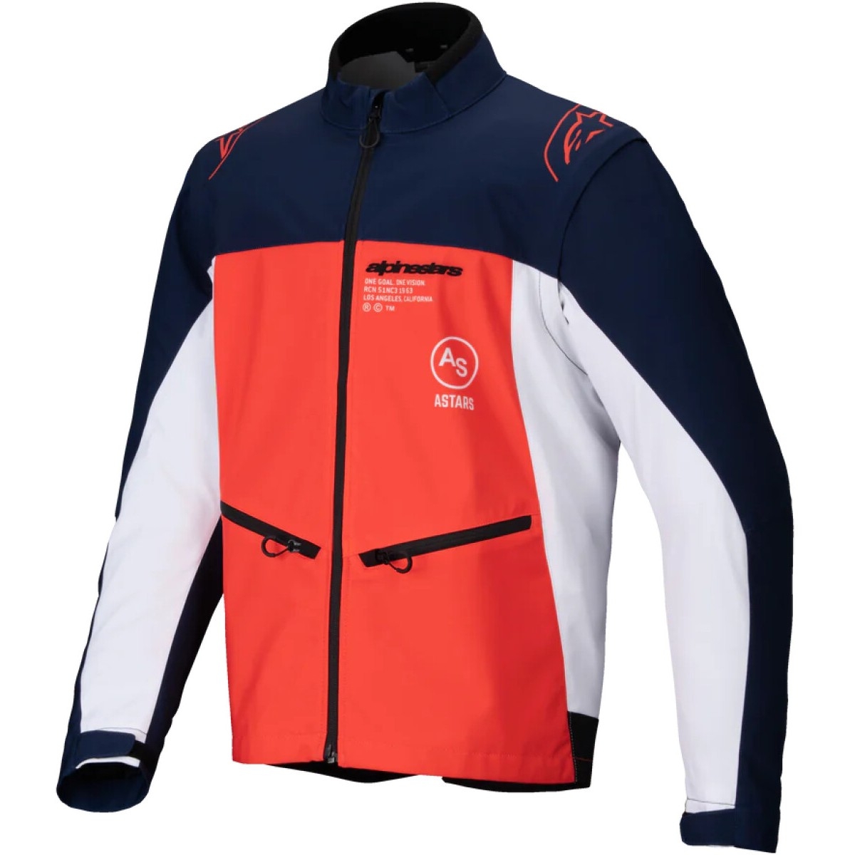 VESTE ALPINESTARS ENDURO LITE-DURA SOFTSHELL MX26 L/ORANGE BLEU 7162