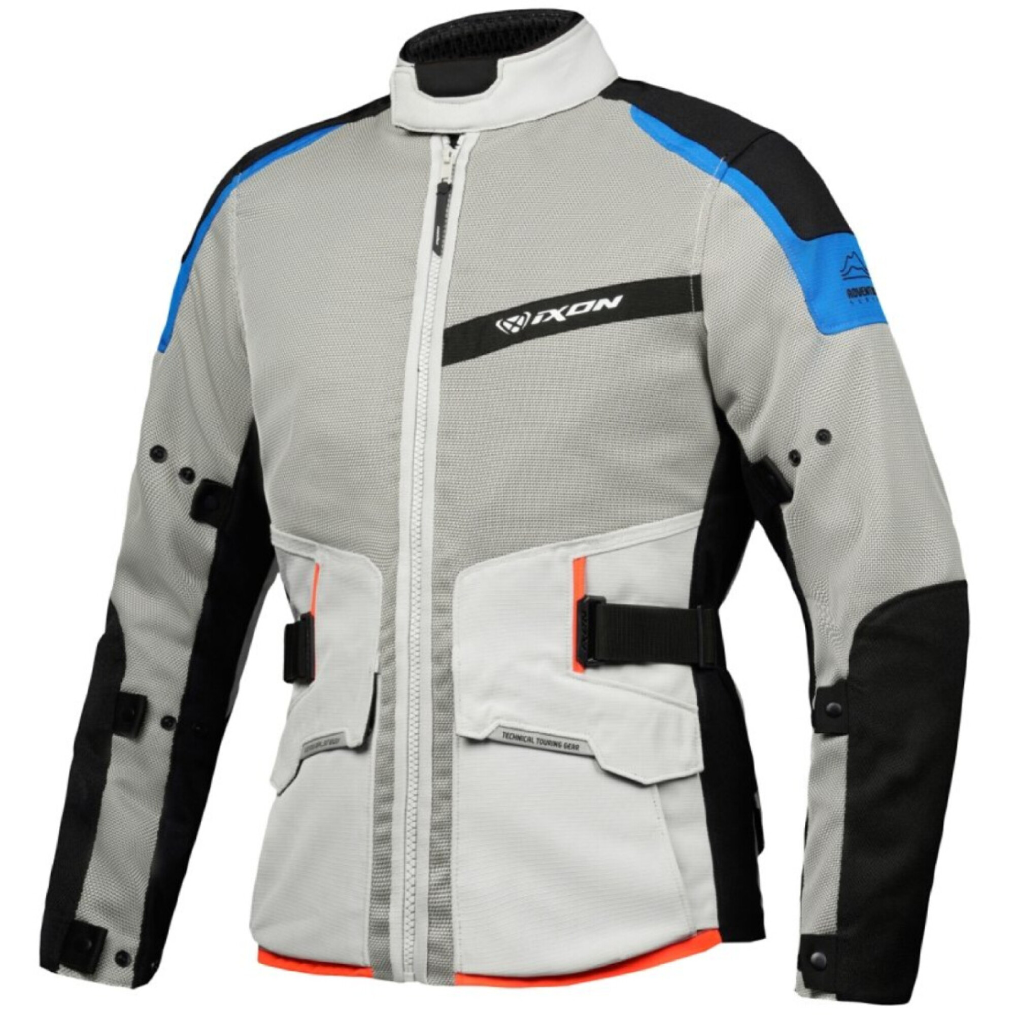 Veste Ixon M-Njord Gris Clair Bleu Rouge Vif - 2XL