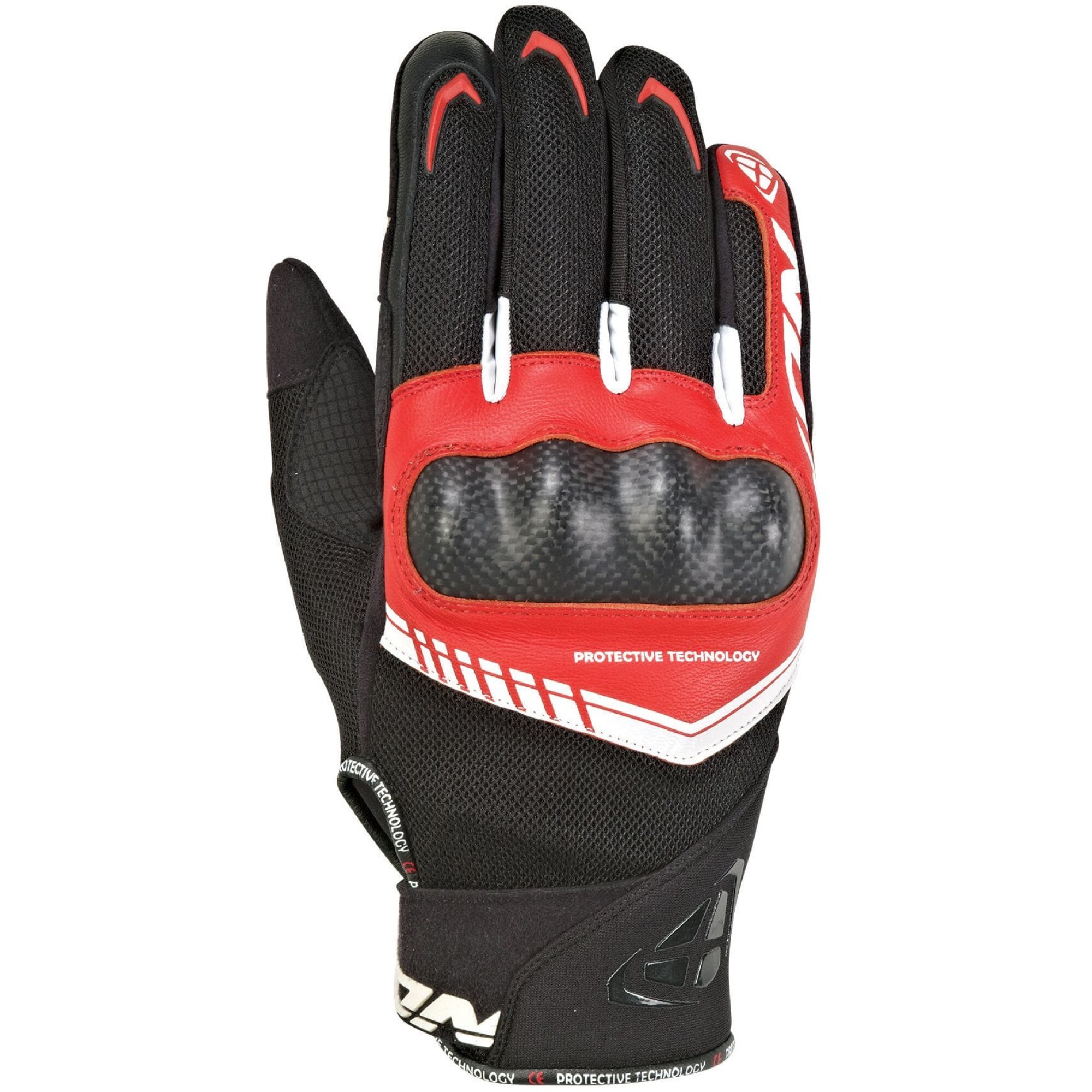 Gants Ixon RS Loop 2 Noir Rouge Blanc - 2XL