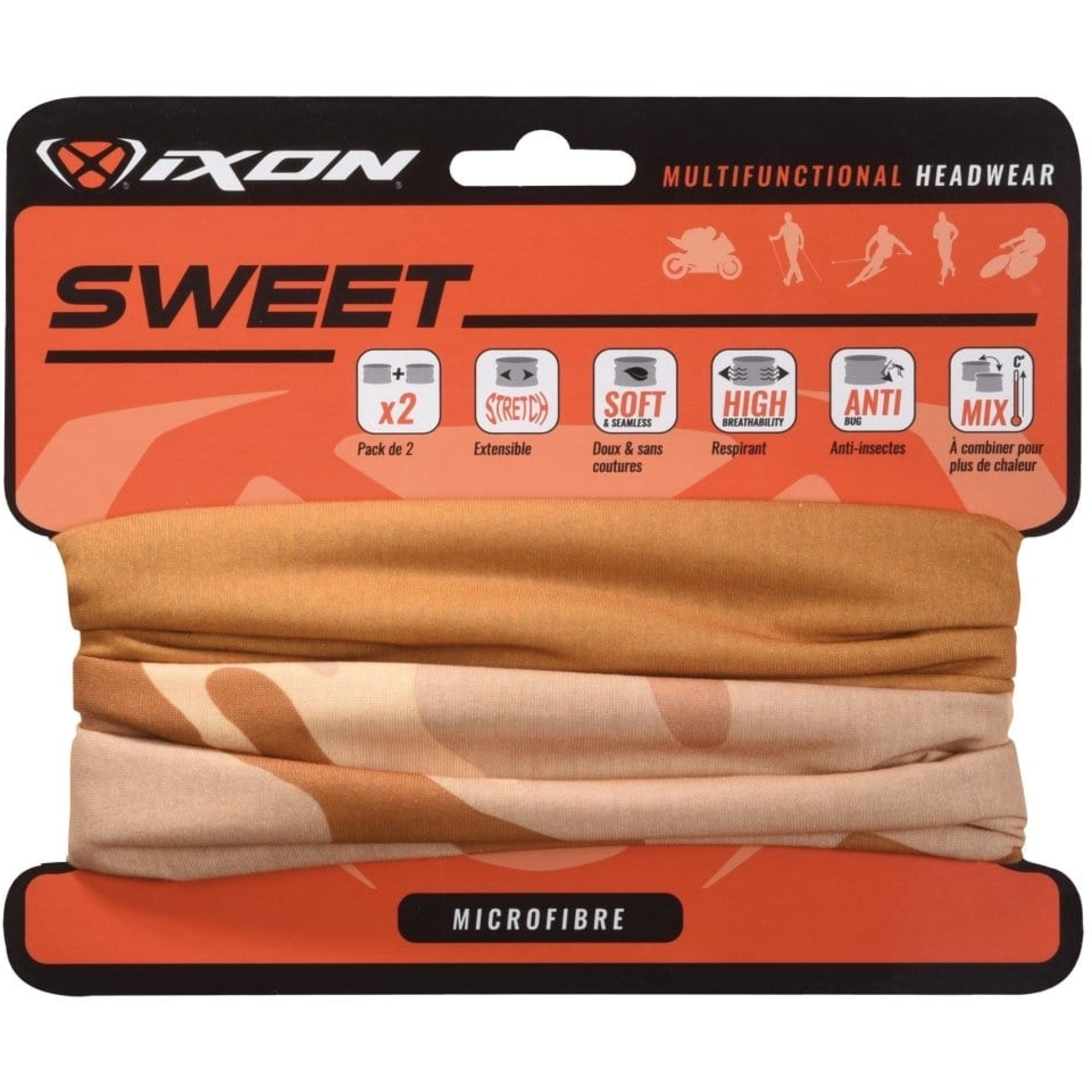 Tour de Cou Ixon Sweet Camo Sable Uni Sable