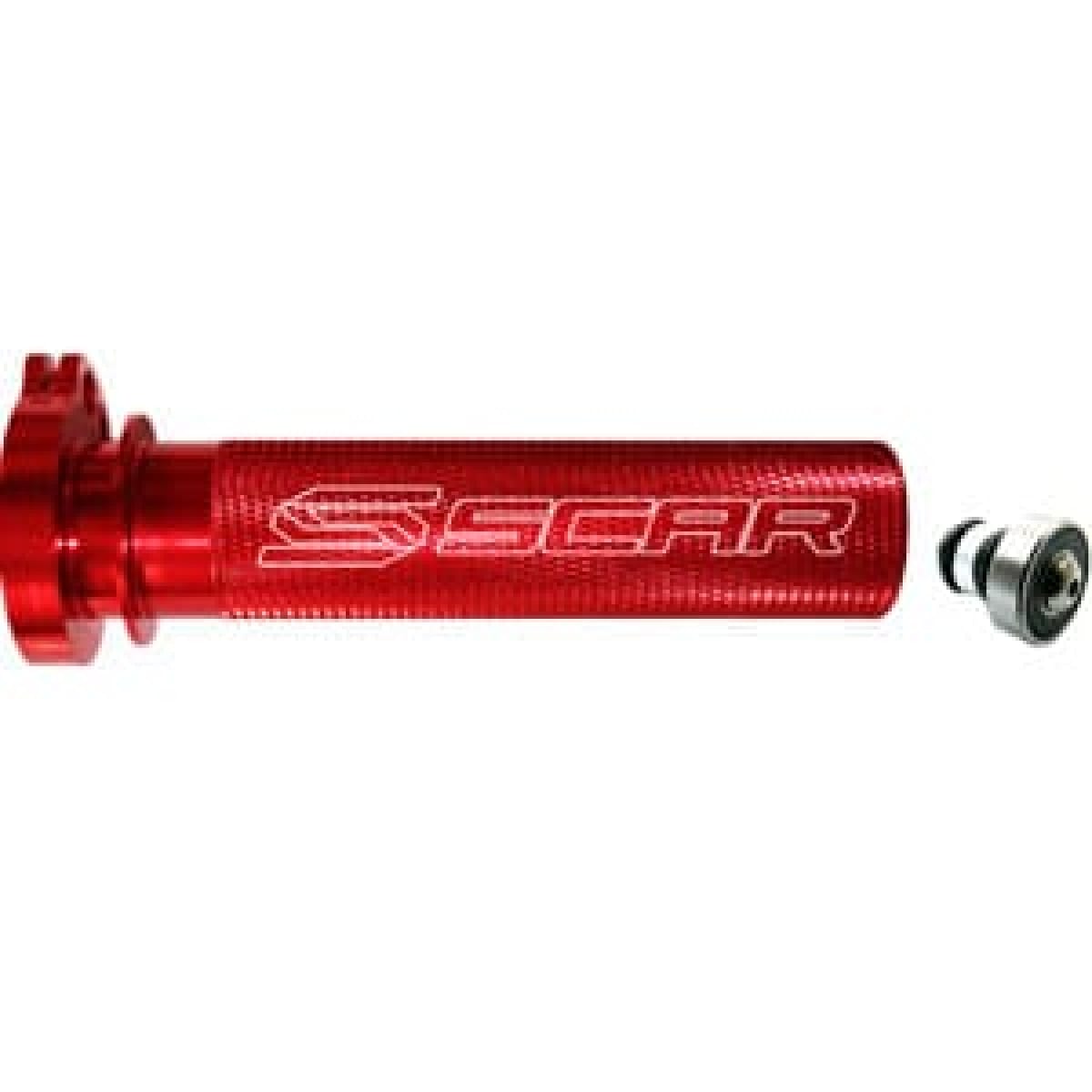 Barillet De Gaz Scar Aluminium + Roulement Rouge Pour Honda