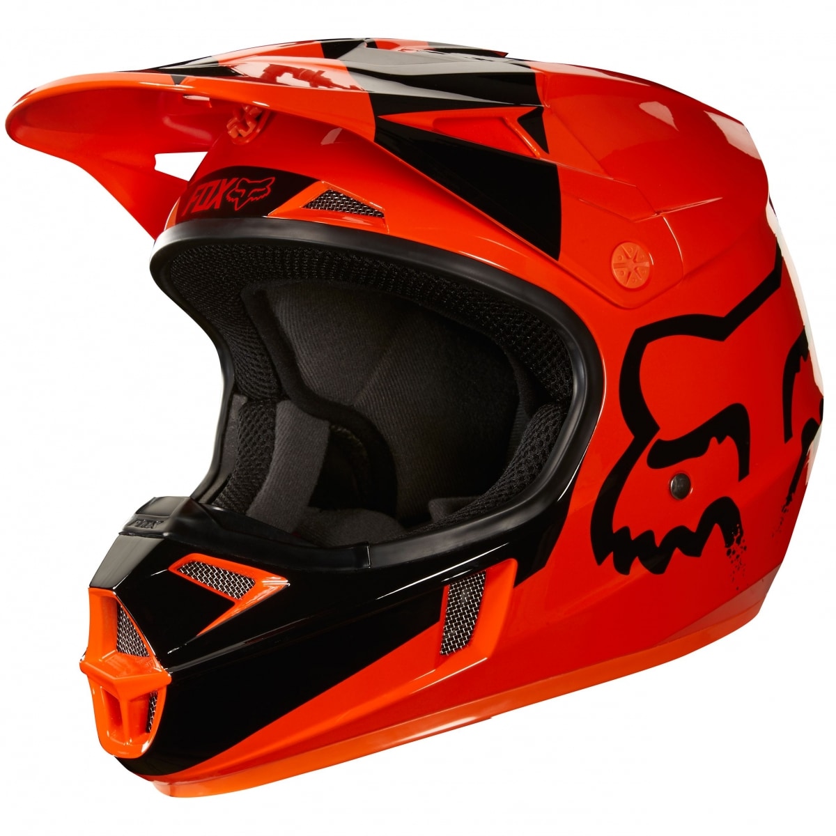 Casque Fox V1 Kid Mastar Orange