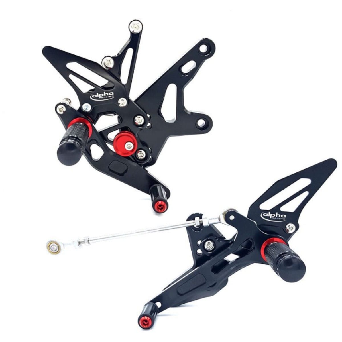 COMMANDES RECULÉES COMPLÈTES ALPHA TECHNIK NOIR KAWASAKI NINJA 400/Z400