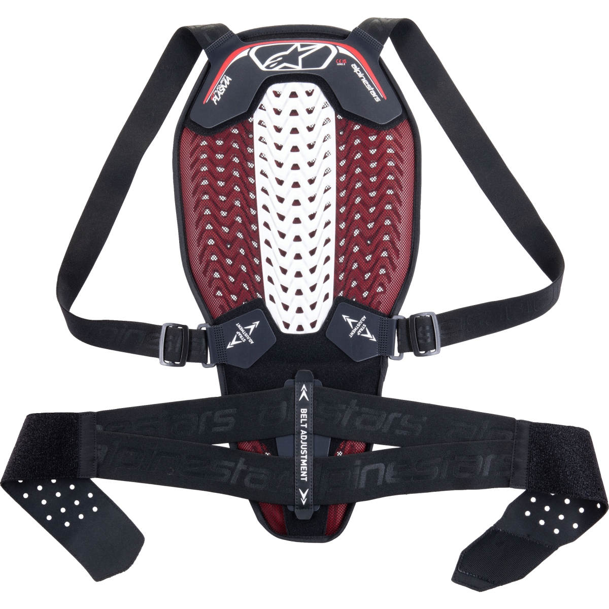 DORSALE BRETELLES ALPINESTARS NUCLEON PLASMA L/NOIR BLANC ROUGE 123
