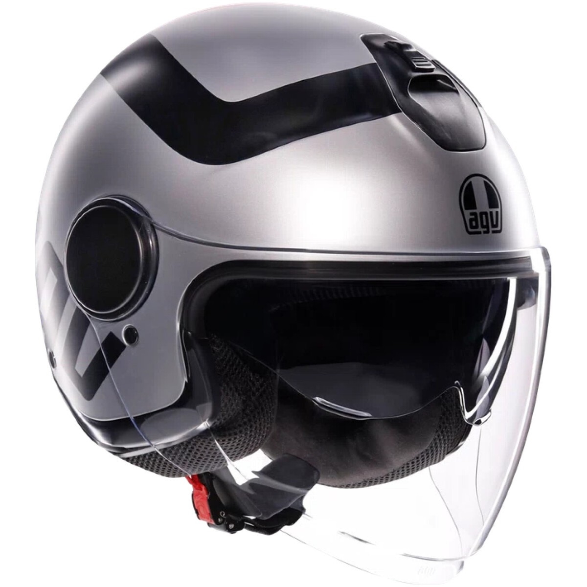 CASQUE AGV ETERES RIMINI GRIS NOIR MAT / M