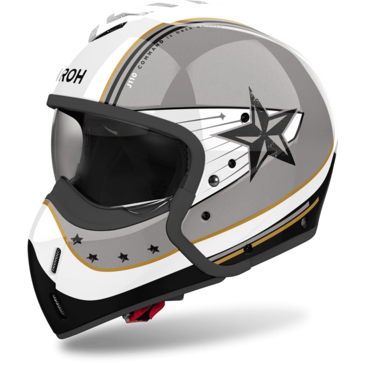 CASQUE AIROH J 110 COMMAND OR PAILLETTE / 2XL