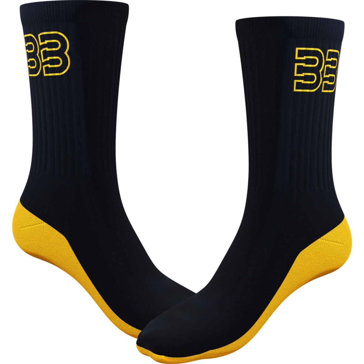 CHAUSSETTES IXON SCK BRAD 25 NOIR JAUNE / 35