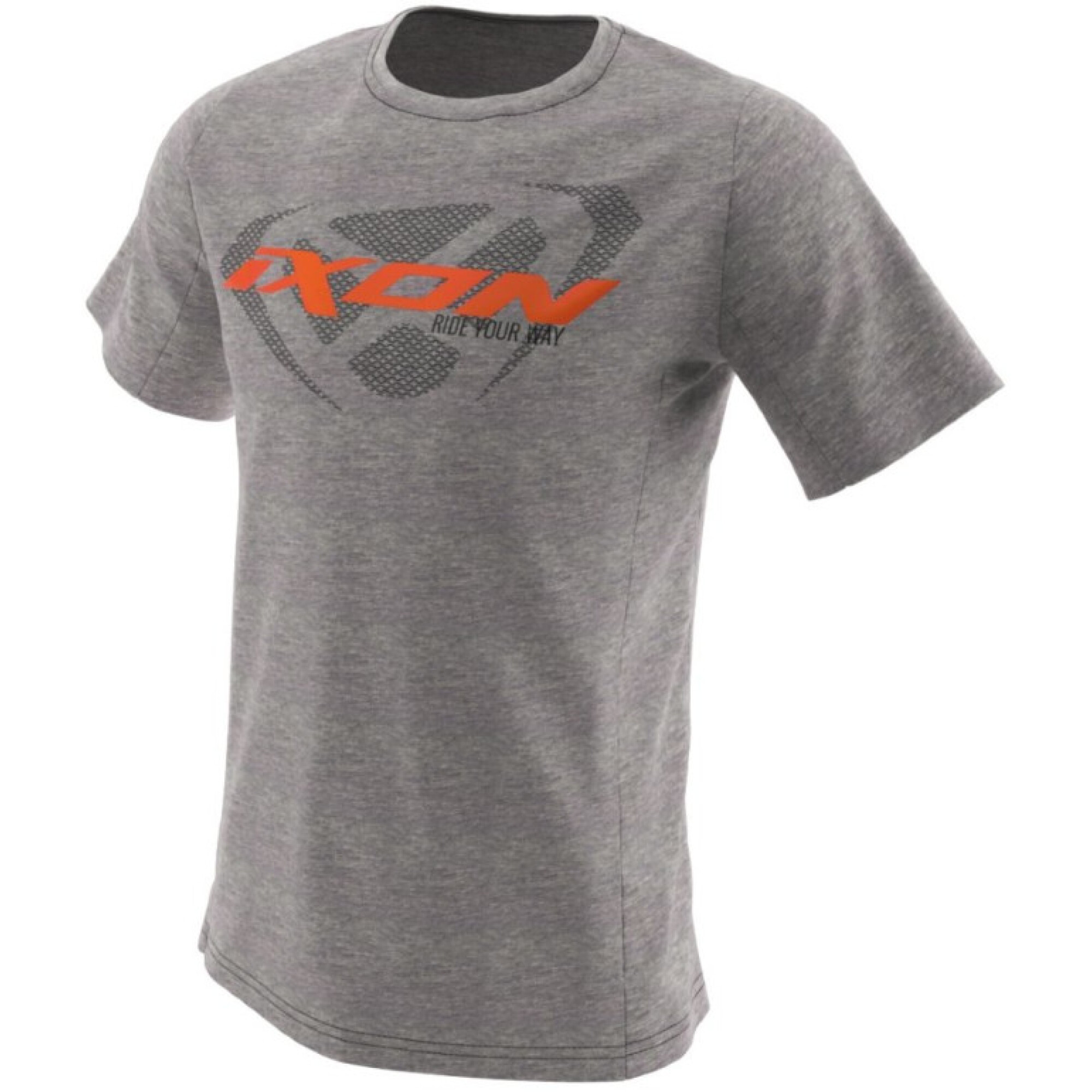 T-Shirt Ixon Unit Gris Orange Noir - 2XL