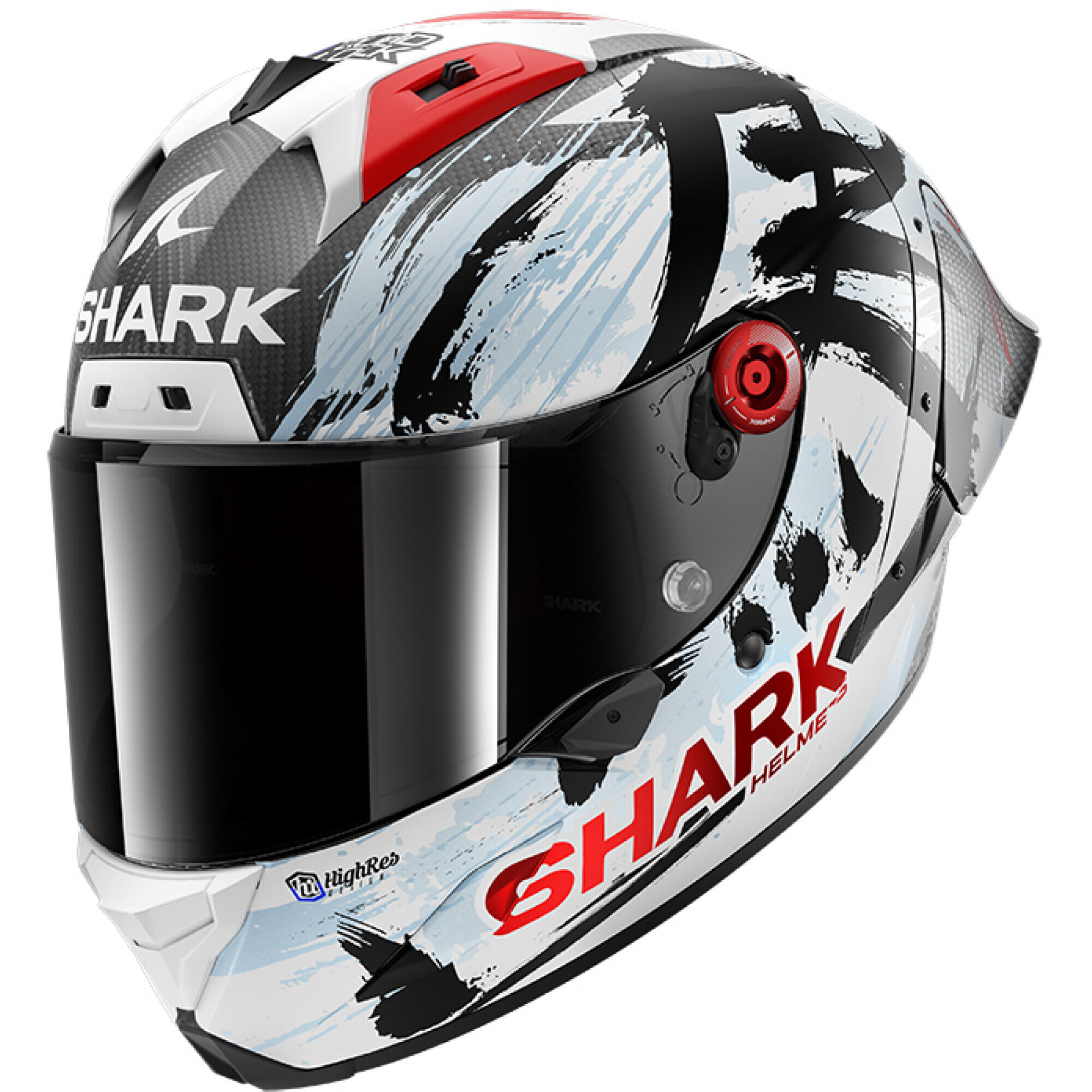 Casque Shark Aeron-GP FIM Racing #2 Replica Zarco Suzuka 2026 Carbone Blanc Noir - M