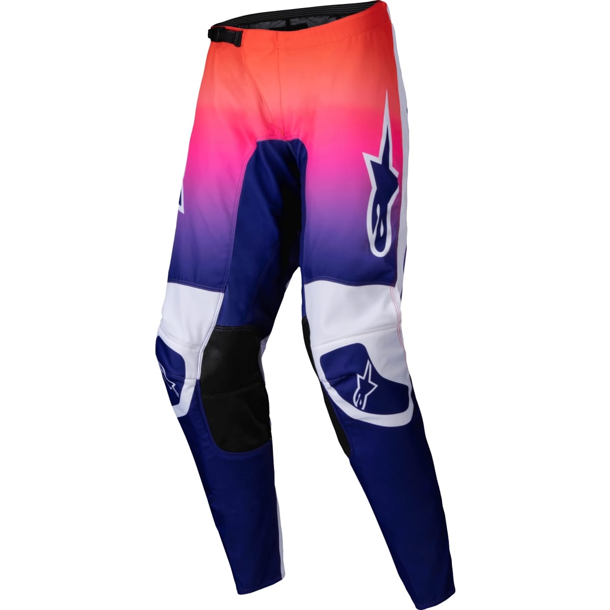 PANTALON CROSS LADY ALPINESTARS STELLA FLUID WURX BLANC BLEU ROSE FLUO / 30 (US)