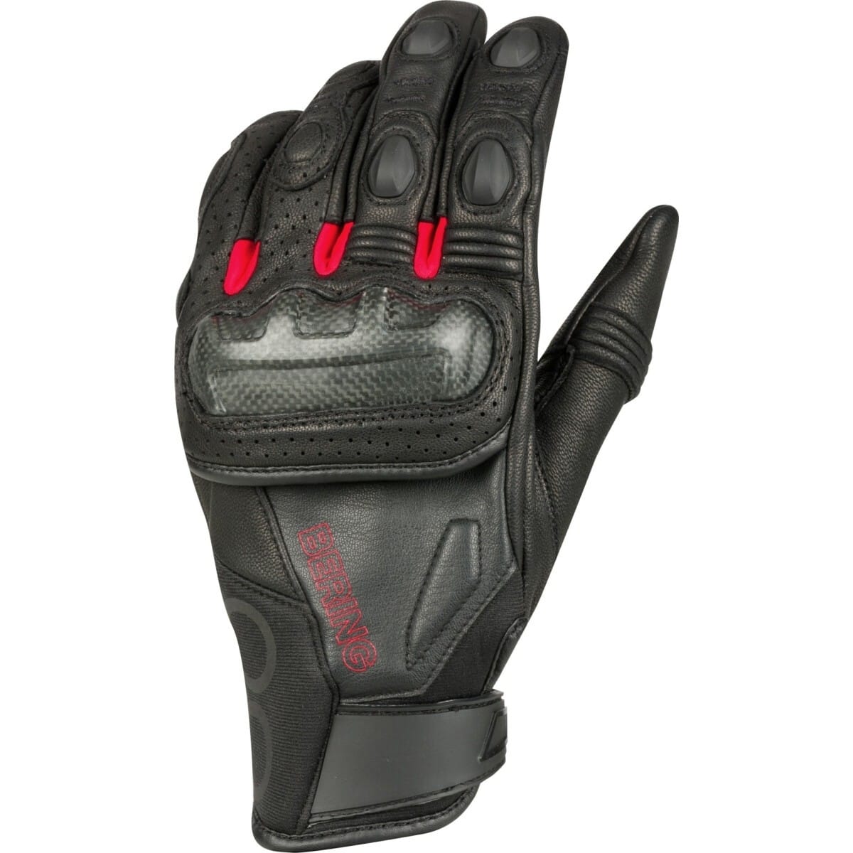 GANTS BERING RADIAL NOIR ROUGE / 2XL