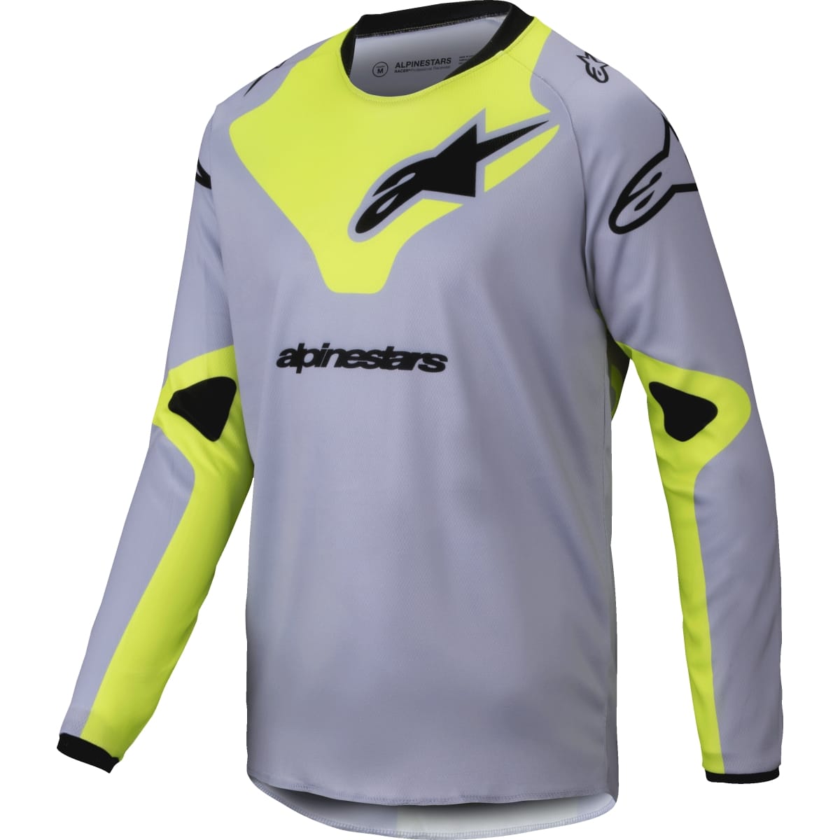 Maillot Cross Enfant Alpinestars Racer Veil Gris Jaune Fluo