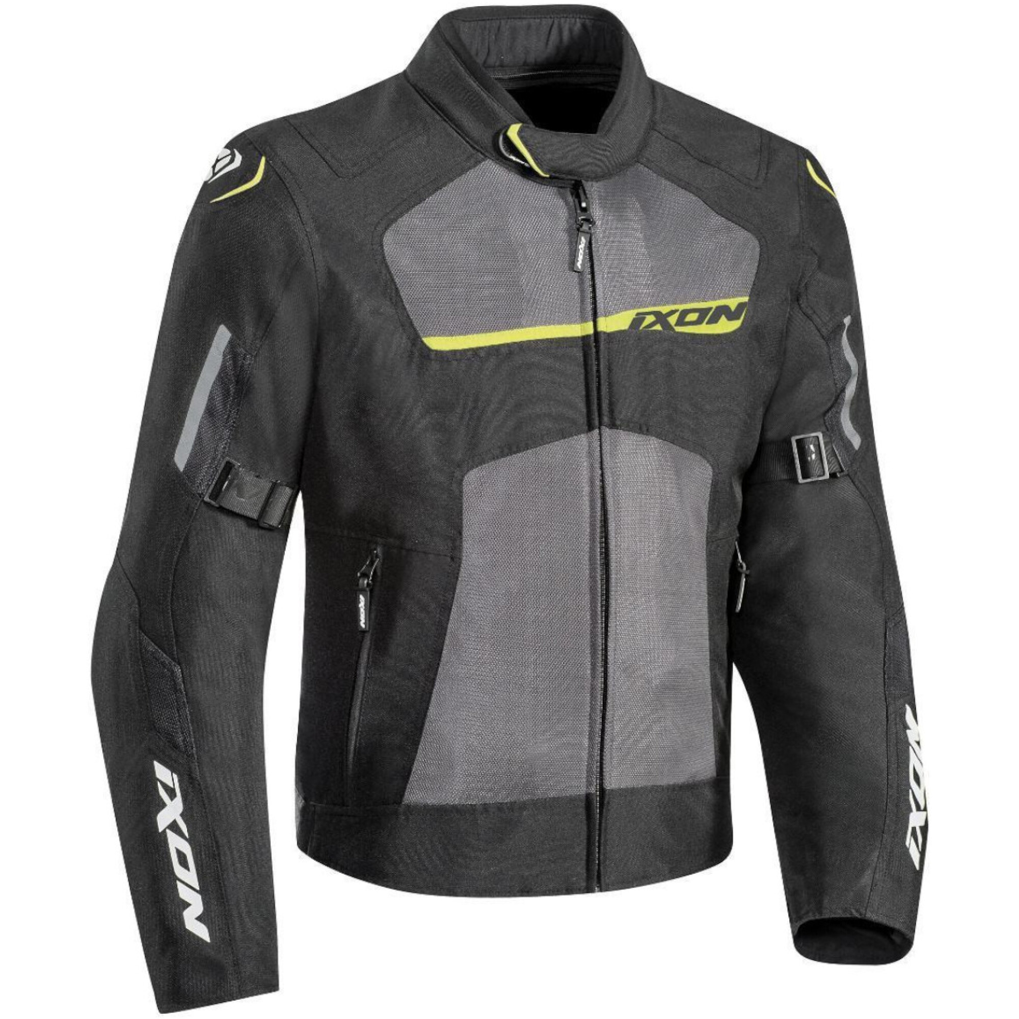 Blouson Ixon Raptor Noir Gris Jaune - 2XL