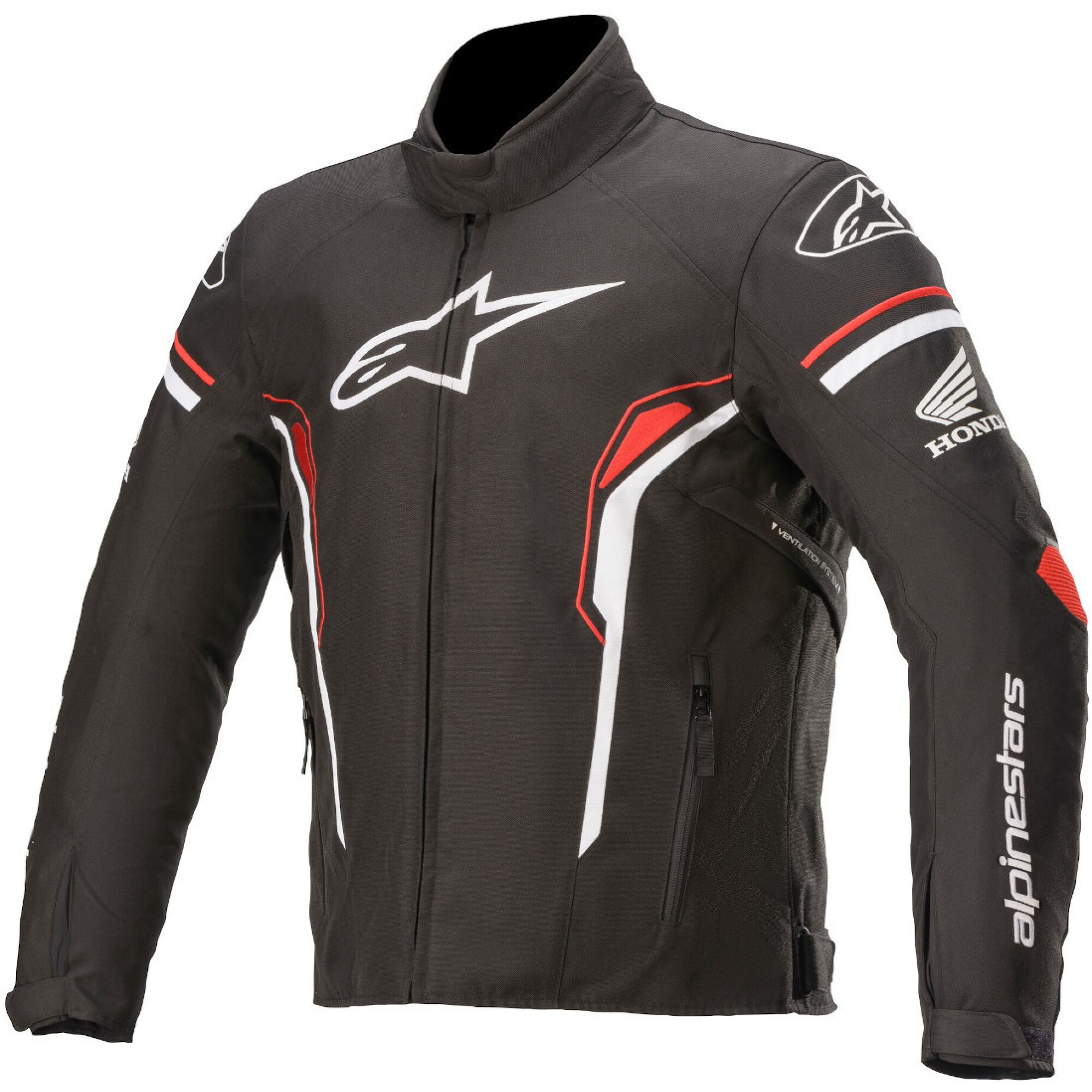 Blouson Alpinestars Honda T-SP-1 Noir Blanc Rouge - 2XL