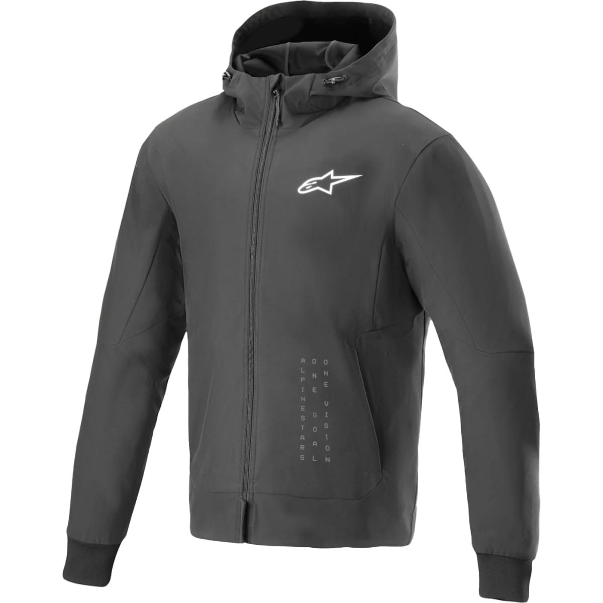 BLOUSON HOODIE ALPINESTARS RADIUM TECH L/NOIR BLANC 12