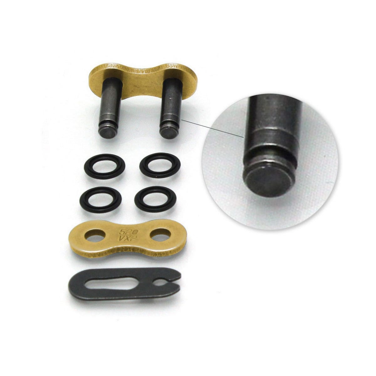 Attache Semi-Pressée D.I.D 520 ERVT Or