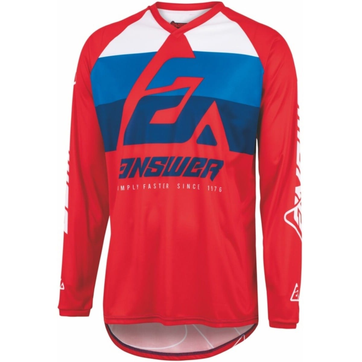 MAILLOT CROSS ANSWER SYNCRON CC ROUGE BLANC BLEU / XS