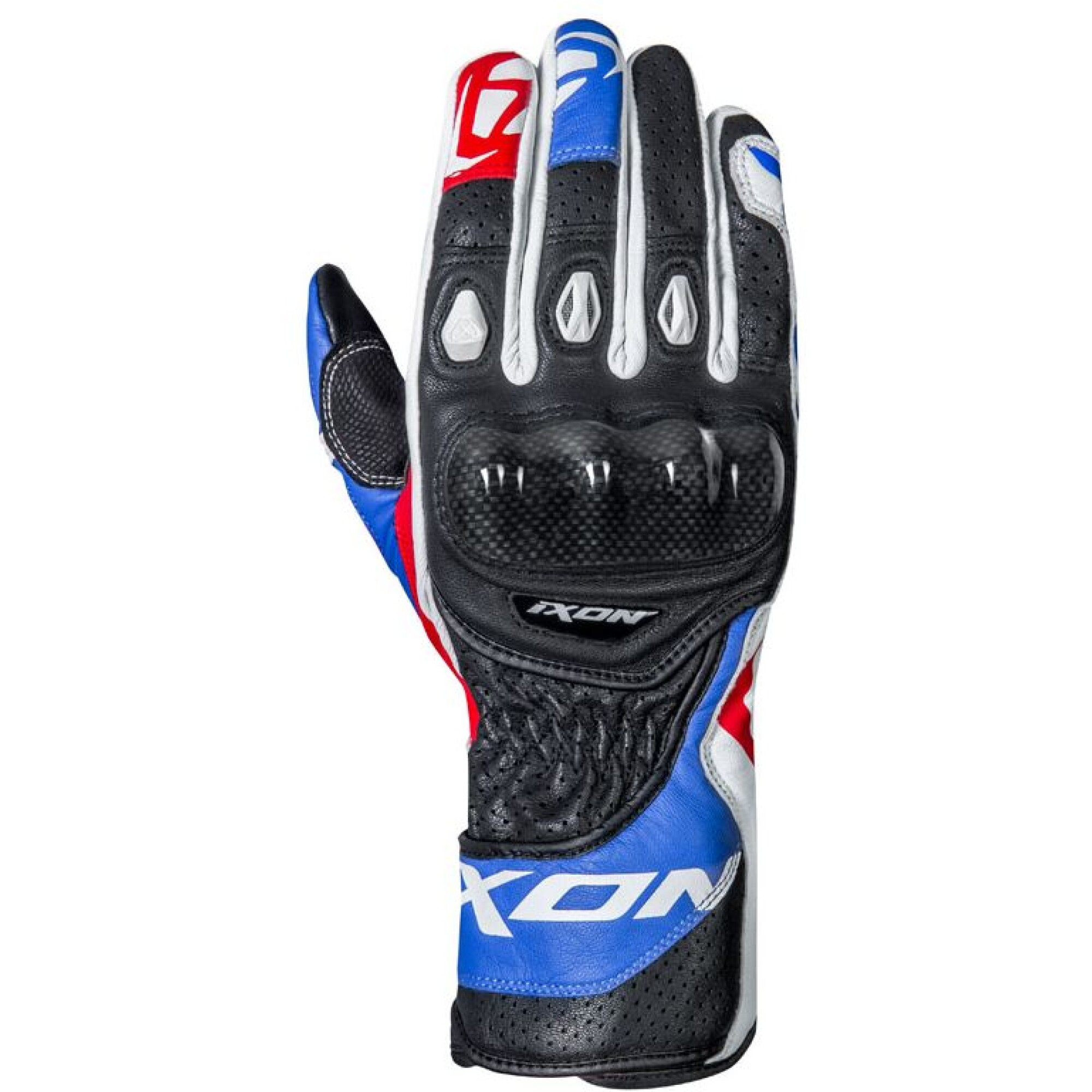 Gants Ixon RS Circuit-R Noir Bleu Blanc Rouge - 2XL