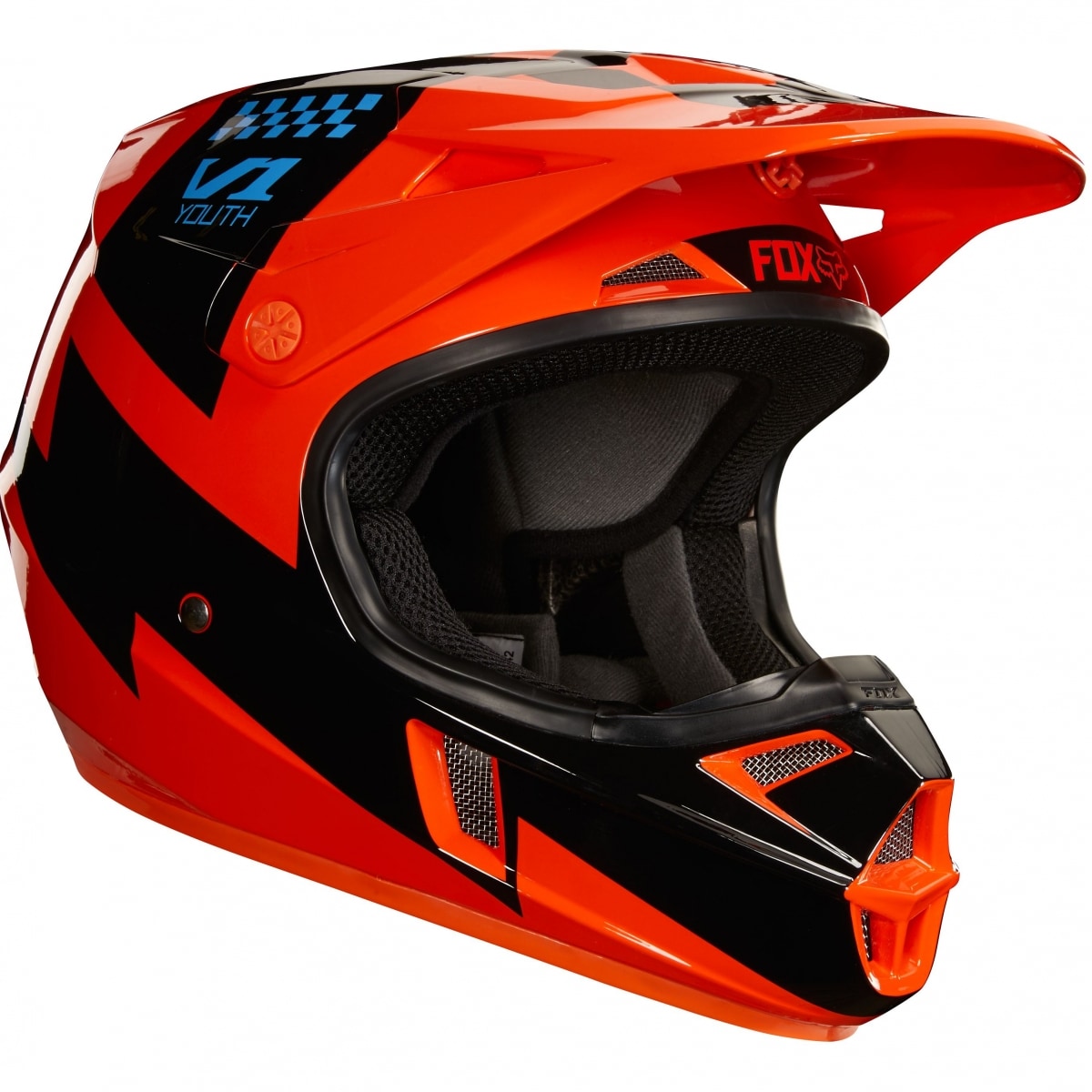 Casque Fox V1 Kid Mastar Orange