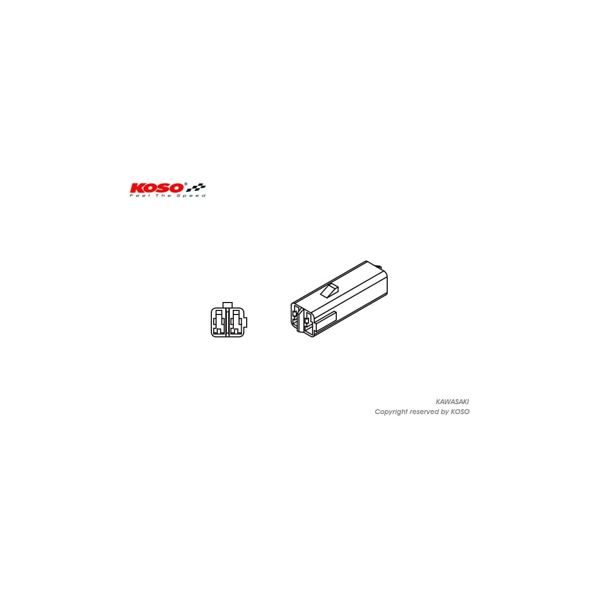 Adaptateur Clignotant Koso Kawasaki