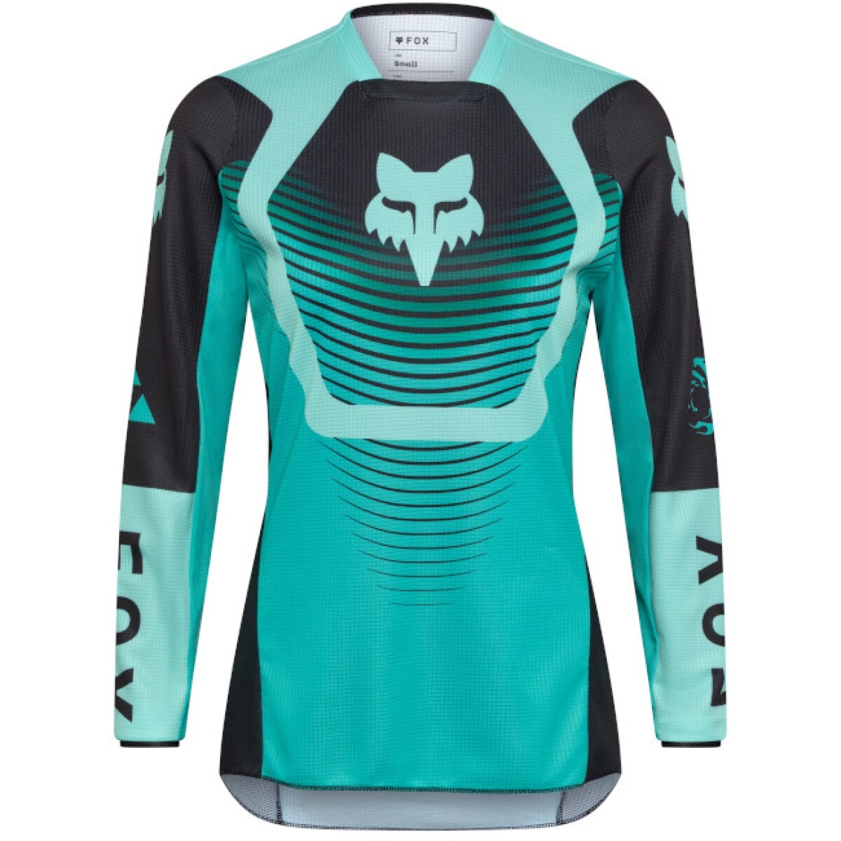 MAILLOT CROSS LADY FOX 180 COLLECT TURQUOISE NOIR / L