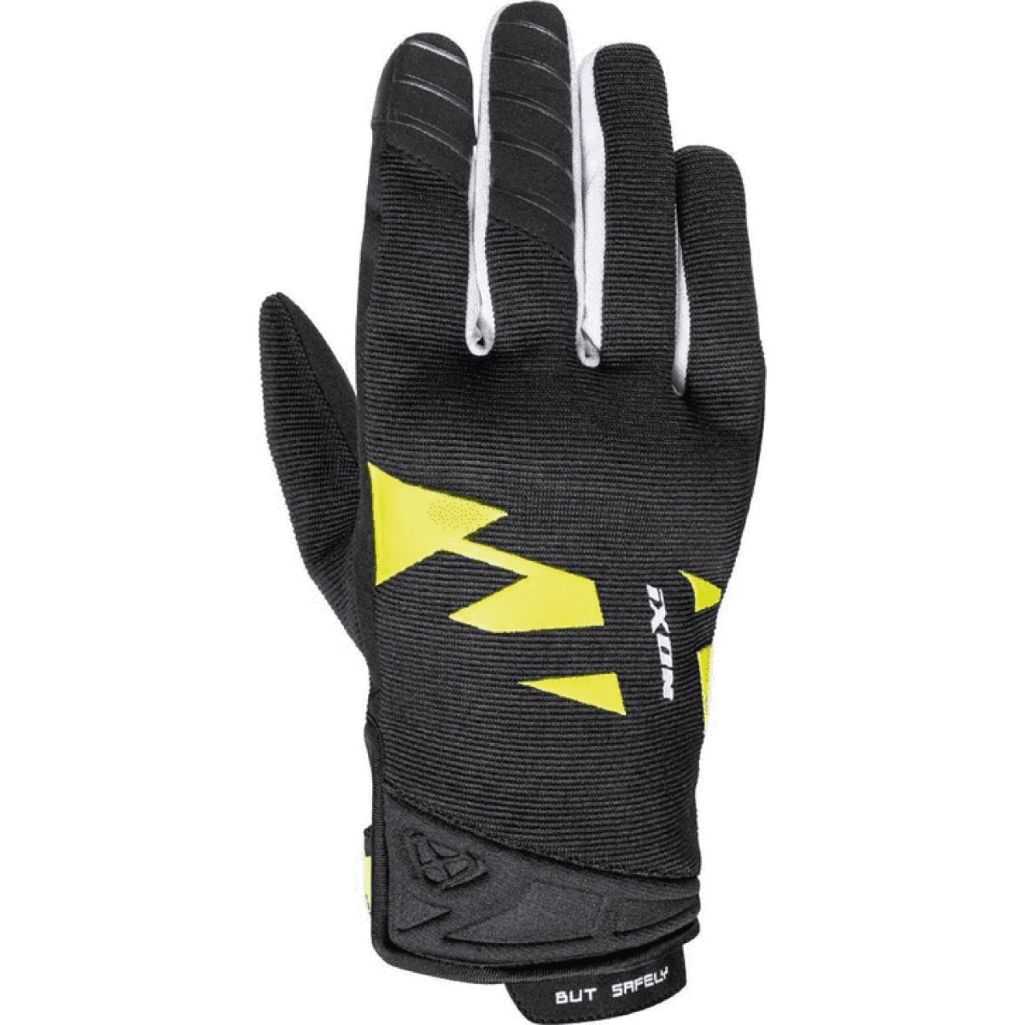 Gants Ixon MS Fever Noir Blanc Jaune Fluo - 2XL