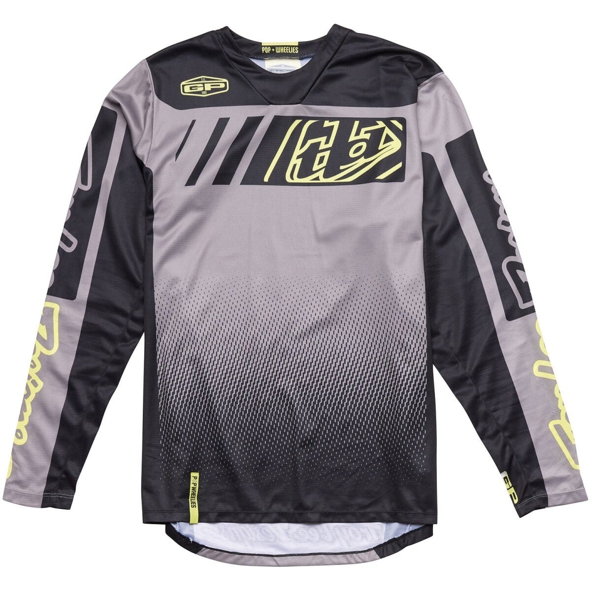 MAILLOT CROSS TROY LEE DESIGNS GP ICON NOIR GRIS / L