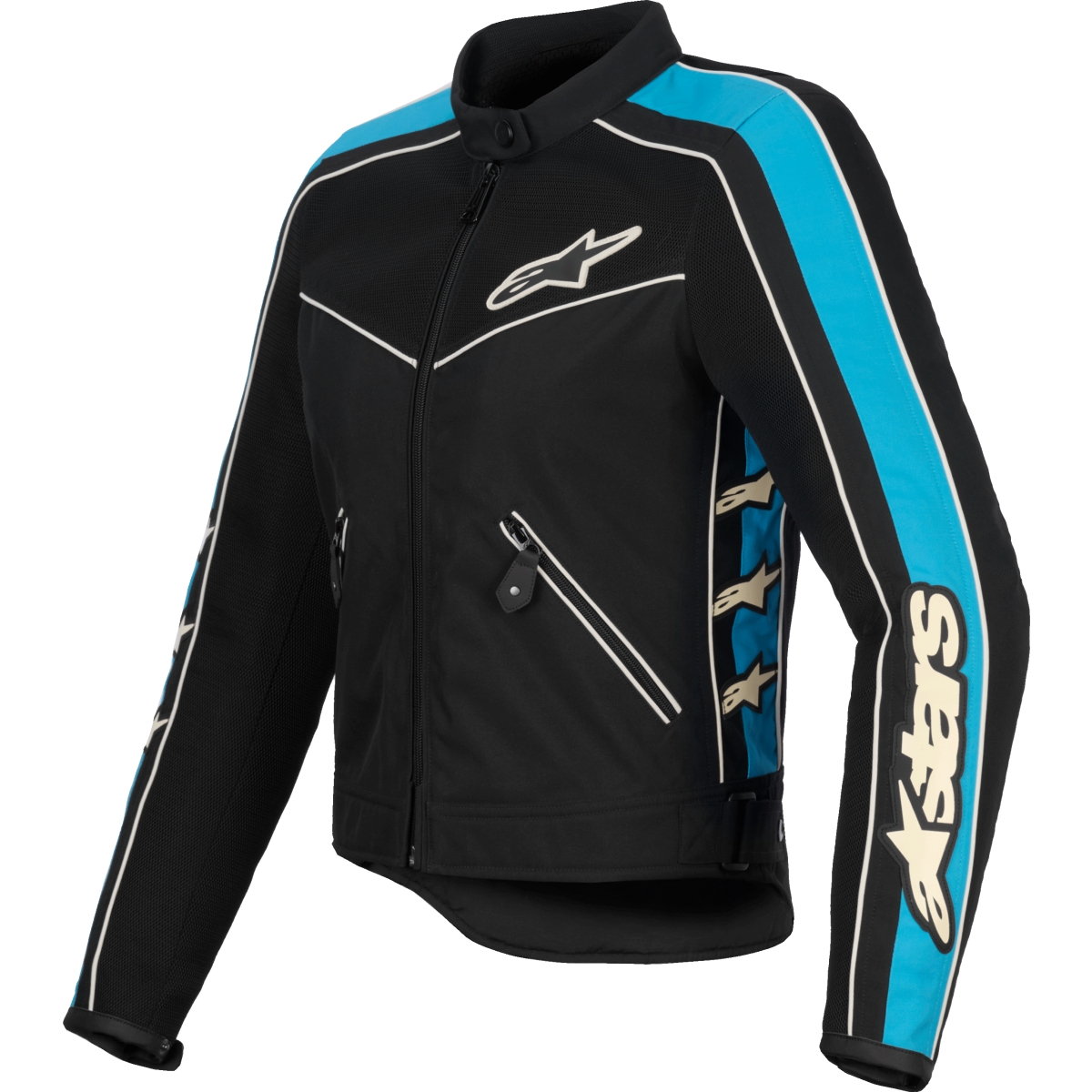 BLOUSON ALPINESTARS STELLA T-DYNO AIR NOIR LIGHT BLEU ECRU / L