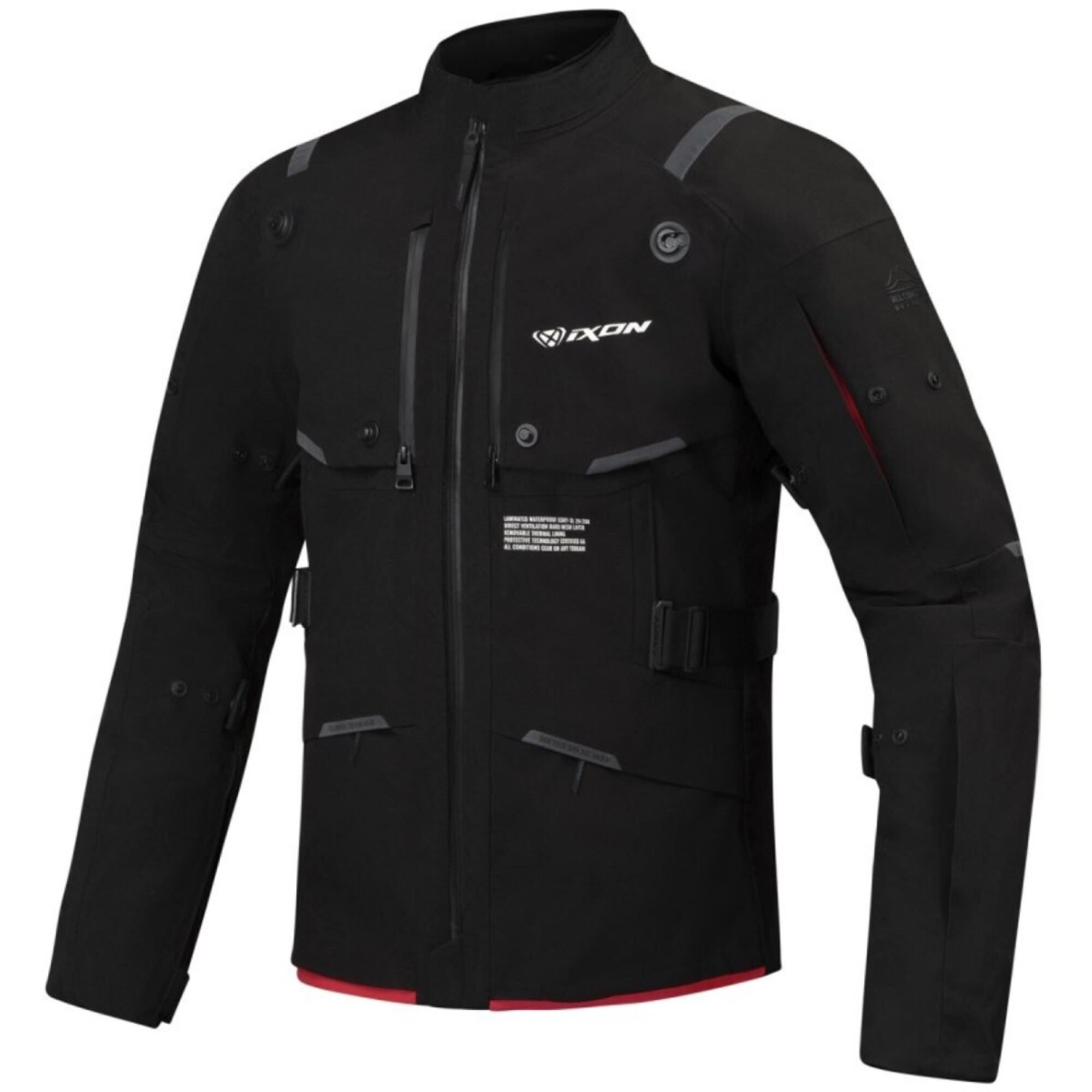 Veste Ixon M-Skeid Noir Rouge Vif - 2XL