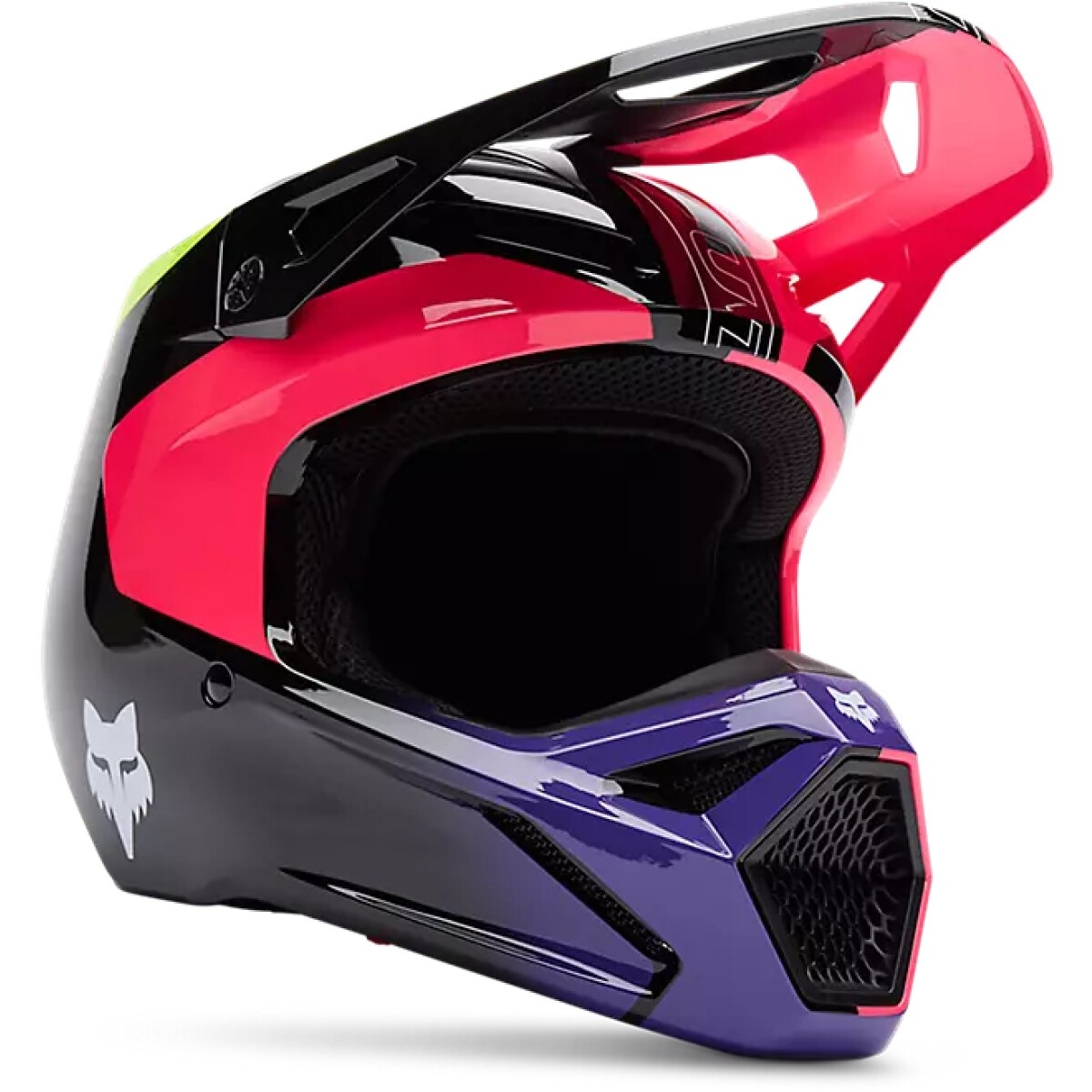 CASQUE FOX KID V1 ELEVATED SP MX25 YL/ROSE