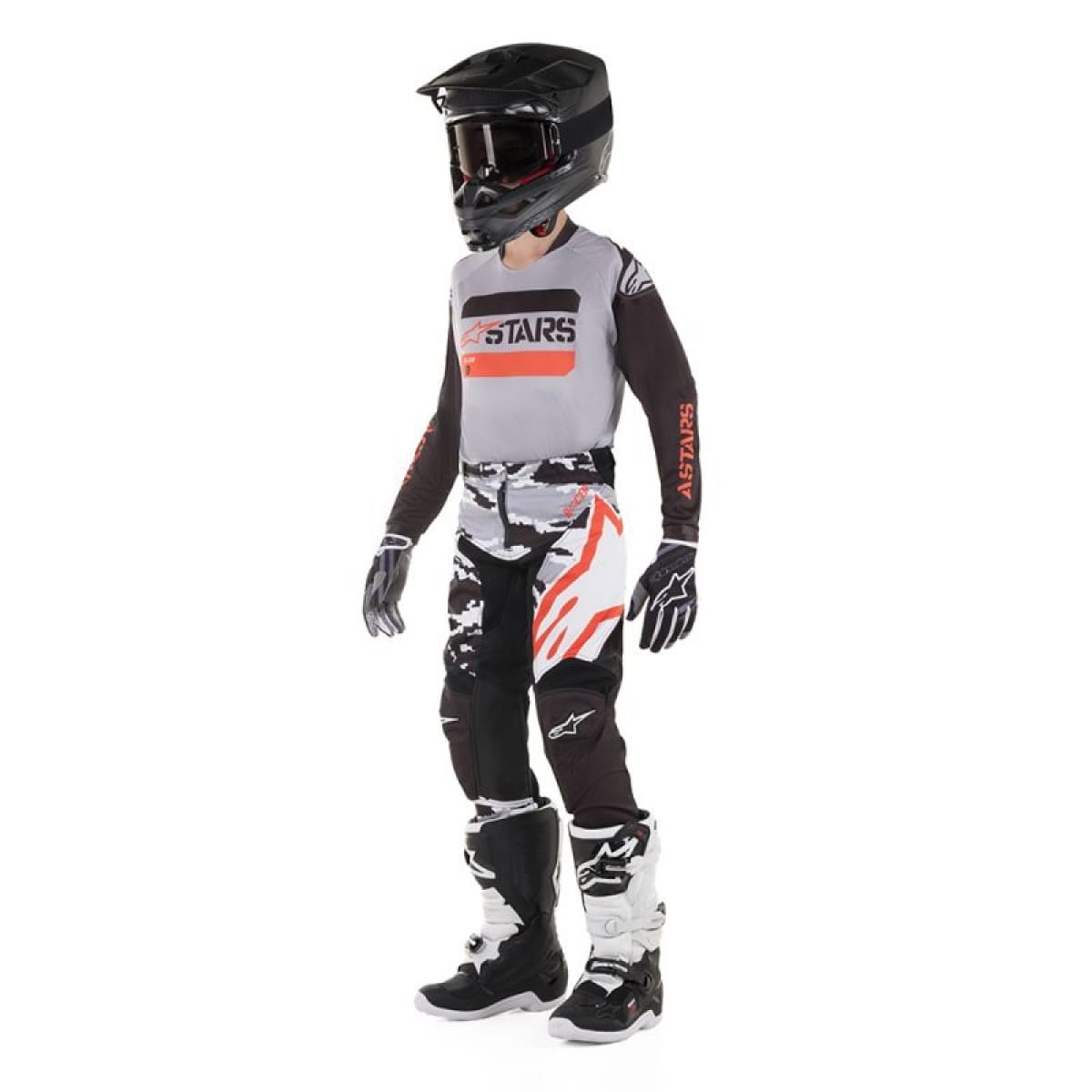 Tenue Cross Alpinestars Kid Racer Tactical 2019 Noir Gris