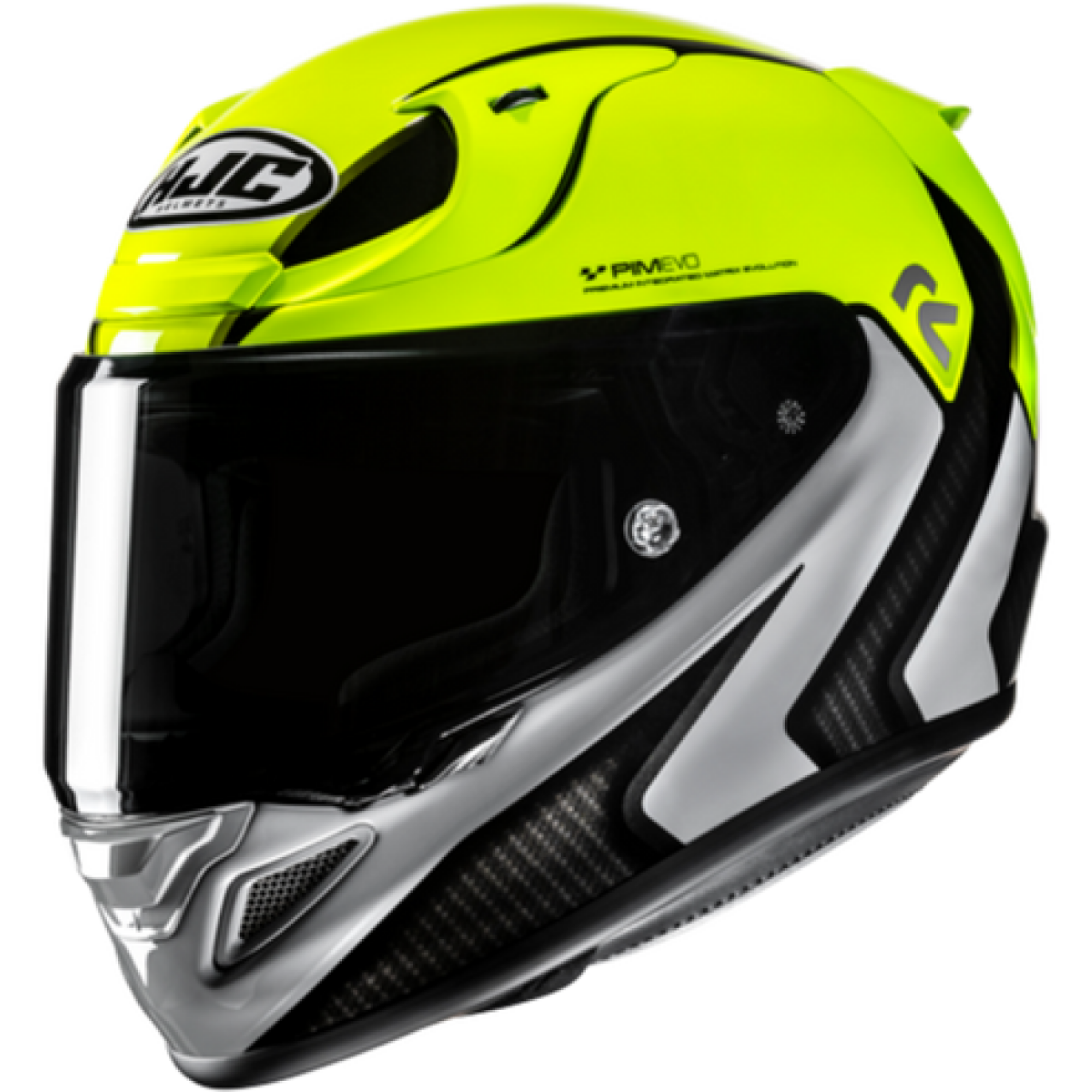Casque HJC RPHA 12 Kos Gris Jaune Fluo - 2XS