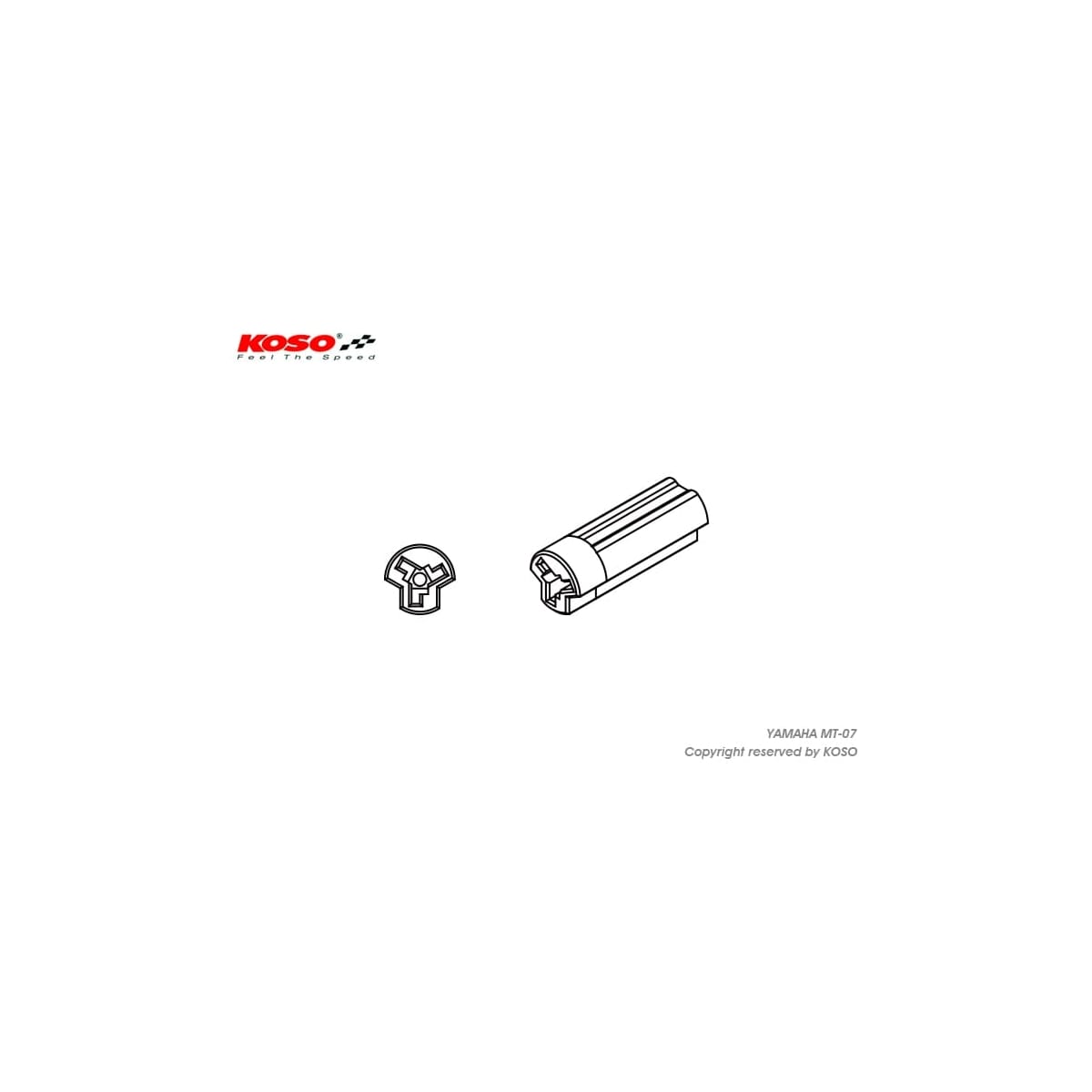 Adaptateur Clignotant Koso Yamaha Mt-09