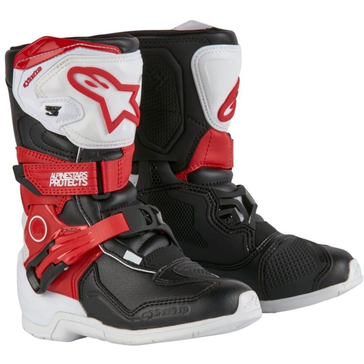 BOTTES ALPINESTARS KIDS TECH 3 MX26 (28) 10/BLANC NOIR ROUGE 2030
