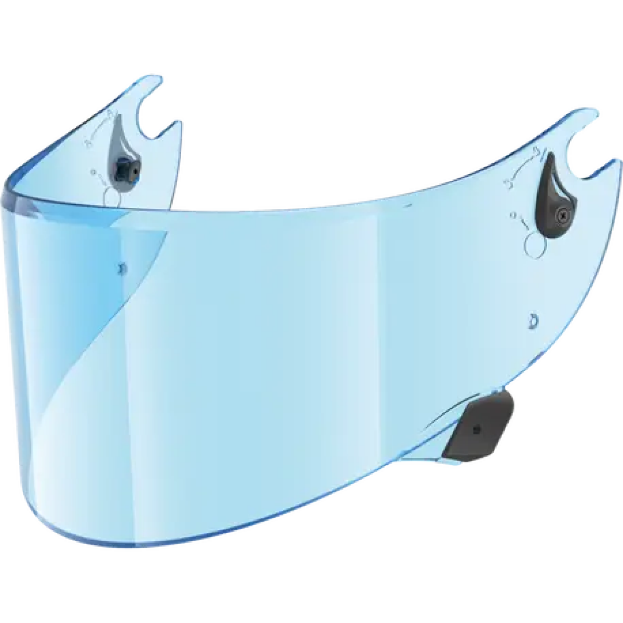Visière Shark VZ10031P Aeron GP FIM/ Aeron GP / Aeron / Race-R Pro / Carbon / GP / GP 06 Bleue