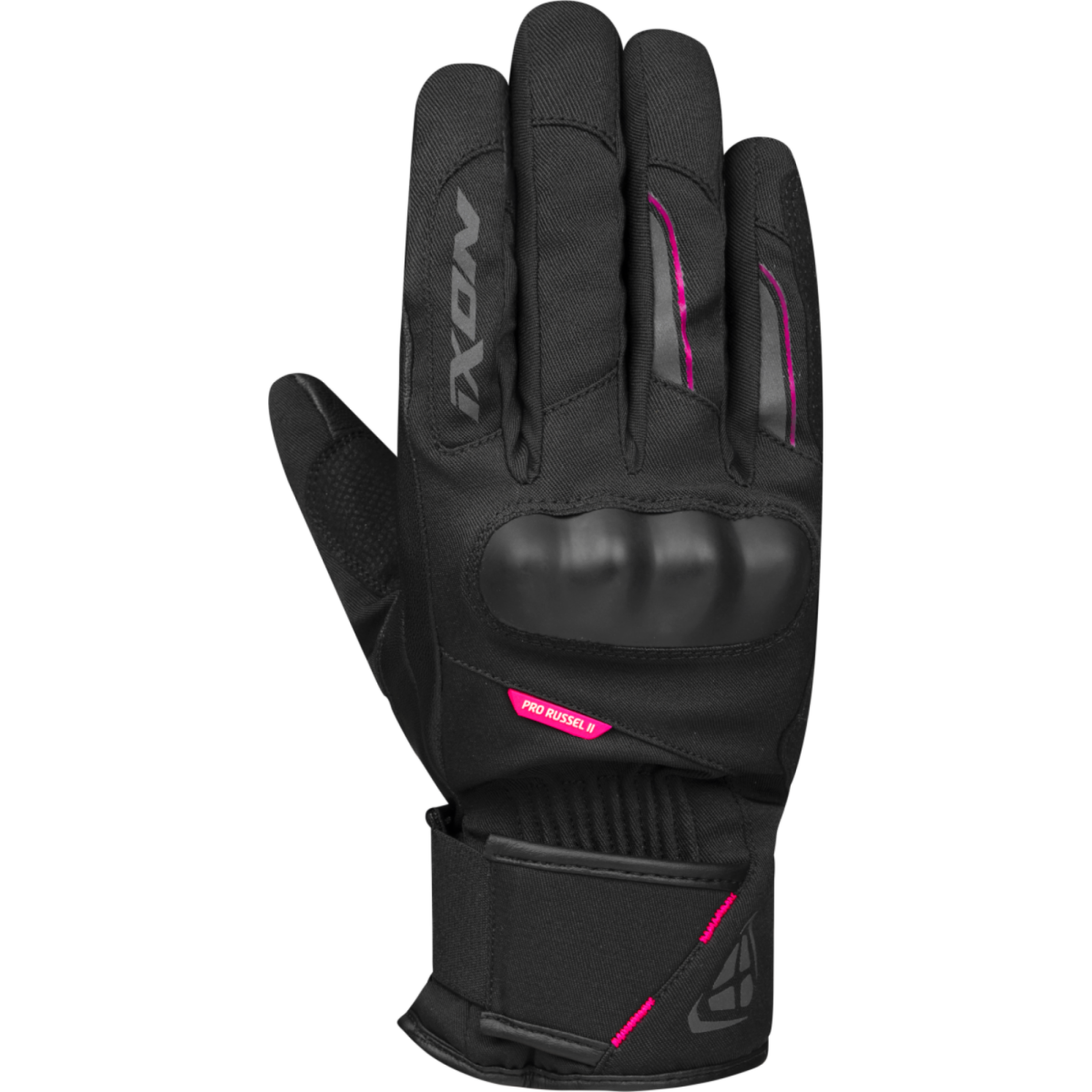 Gants Femme Ixon Pro Russel 2 L Noir Fuchsia - 2XL