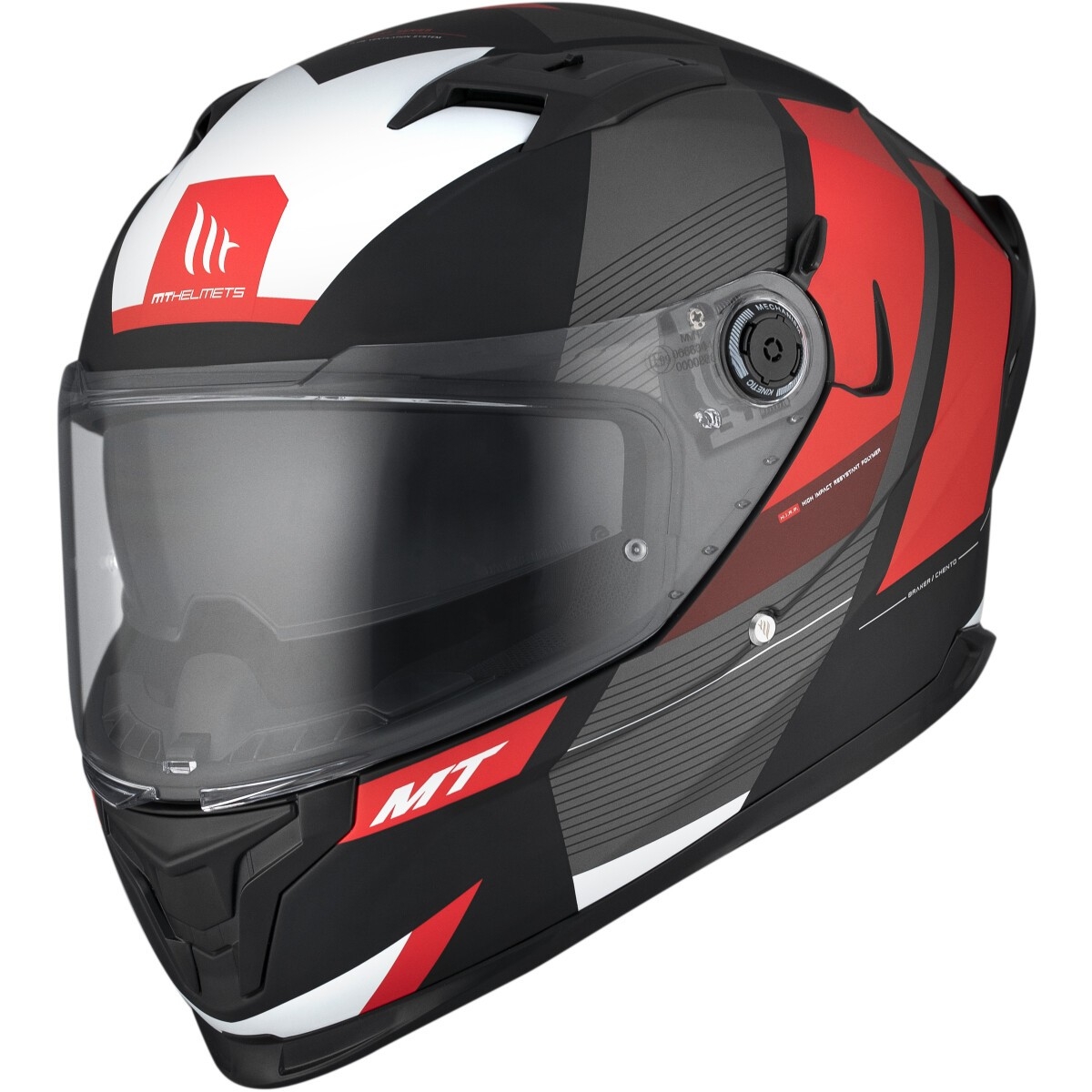 CASQUE MT BREAKER SV CHENTO B5 L/NOIR MAT ROUGE