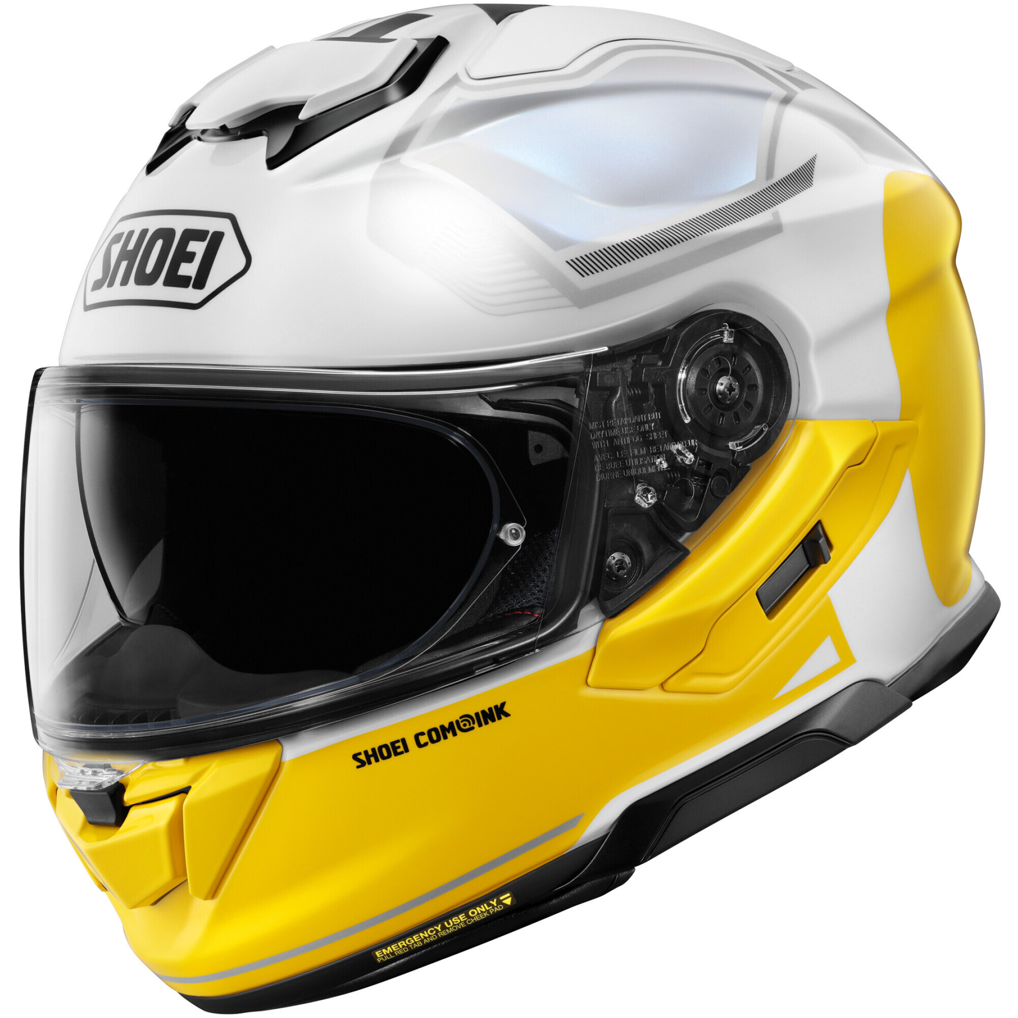 Casque Shoei GT-Air 3 Mike TC3 Blanc Jaune - 2XL